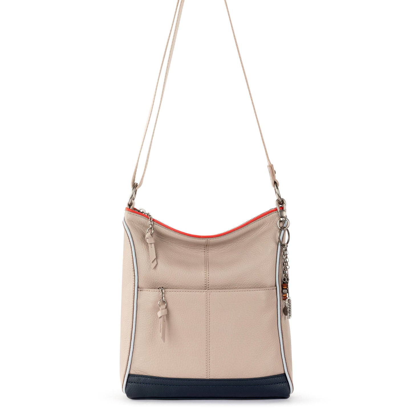 The Sak Lucia Crossbody Leather - |Sand Horizon Block|