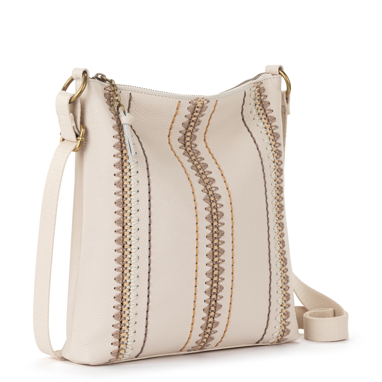 The Sak Lucia Crossbody Leather - |Stone Neutral Seminyak|