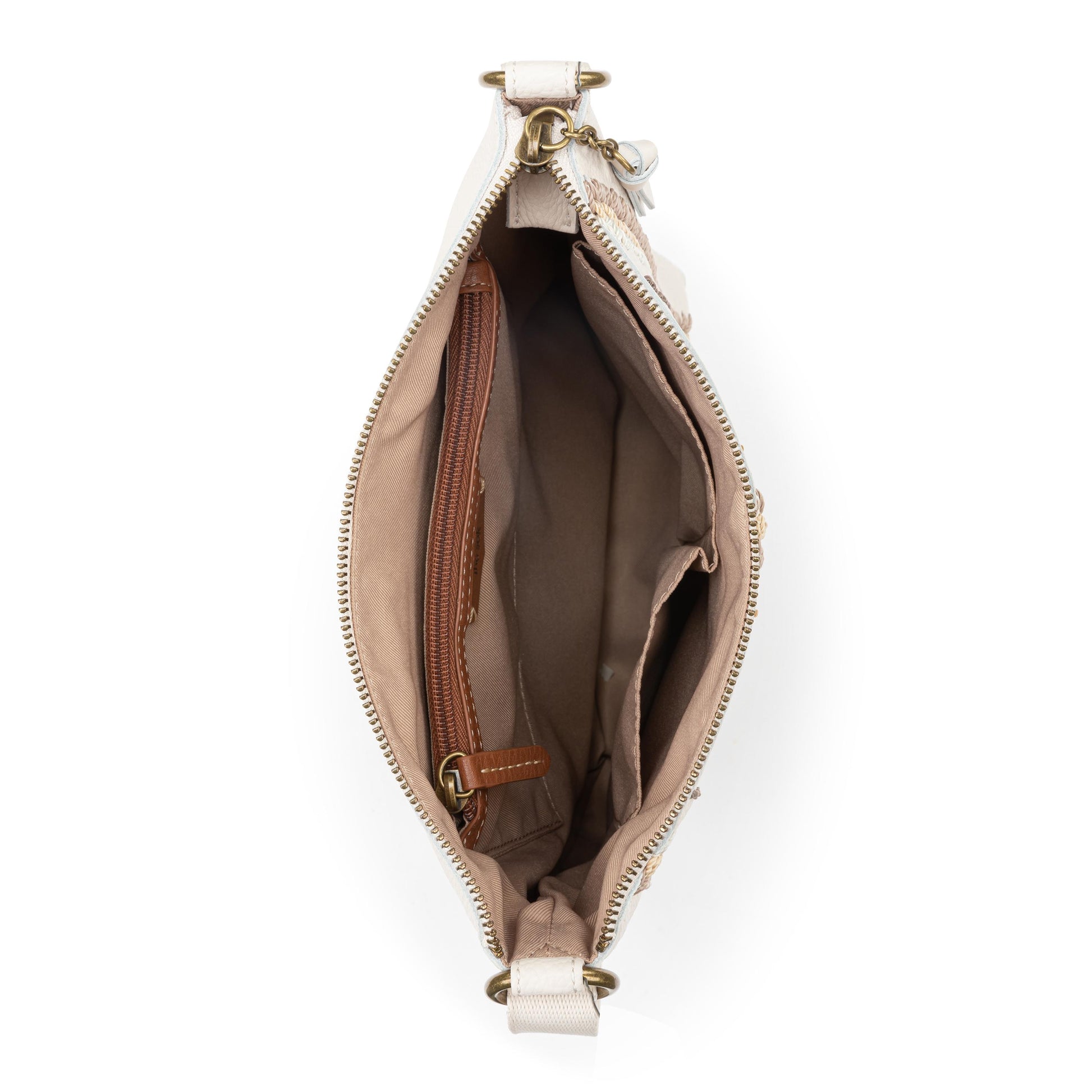 The Sak Lucia Crossbody Leather - |Stone Neutral Seminyak|