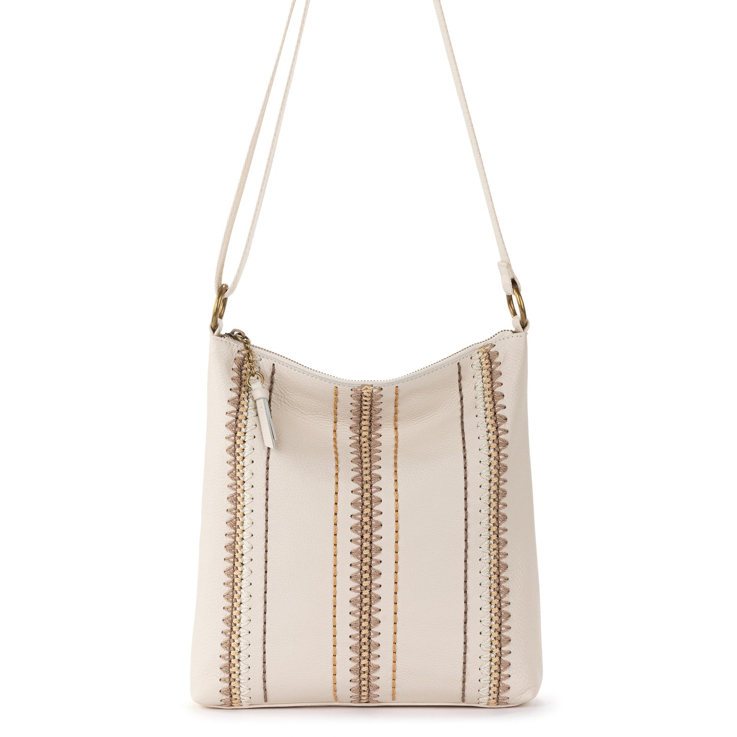 The Sak Lucia Crossbody Leather - |Stone Neutral Seminyak|