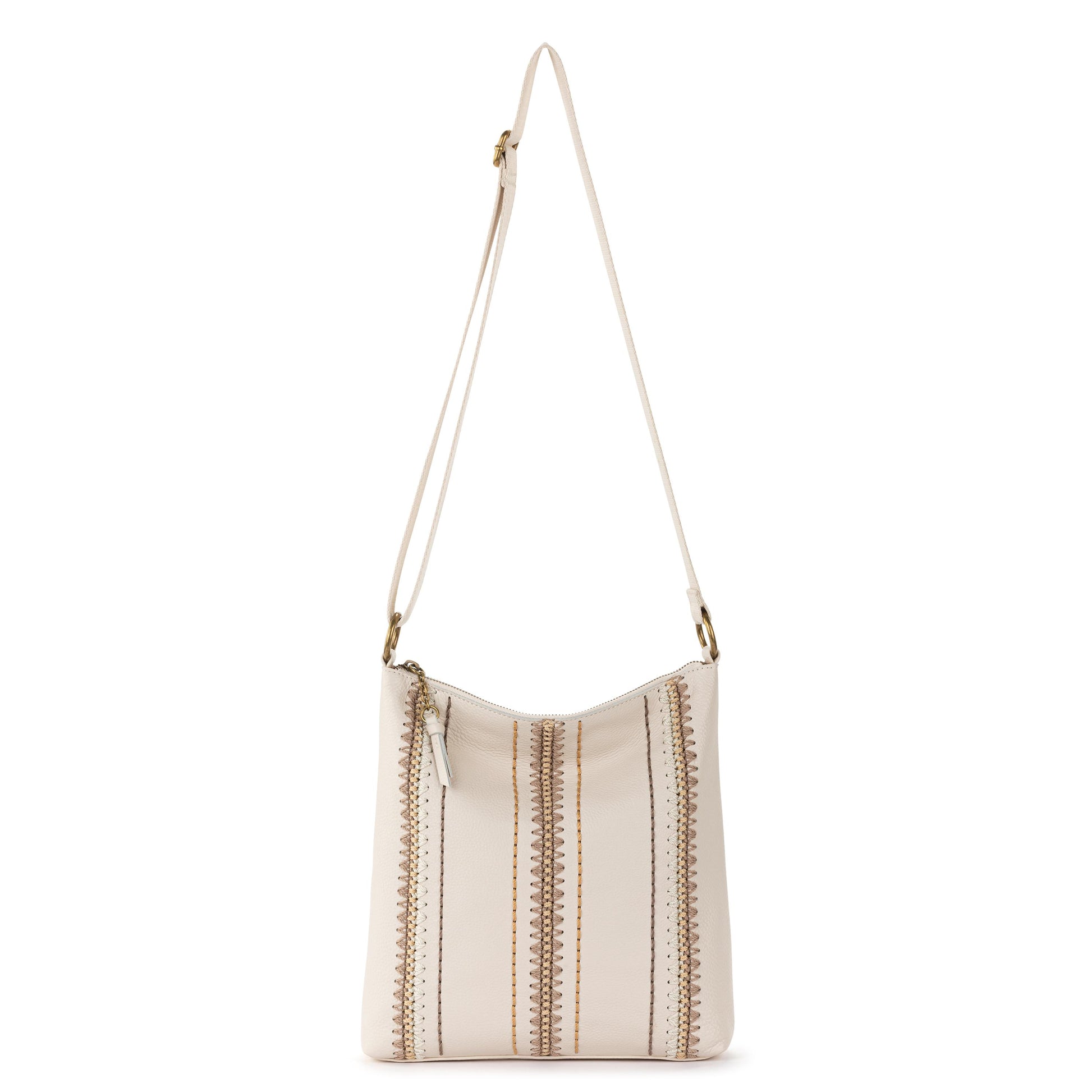 The Sak Lucia Crossbody Leather - |Stone Neutral Seminyak|