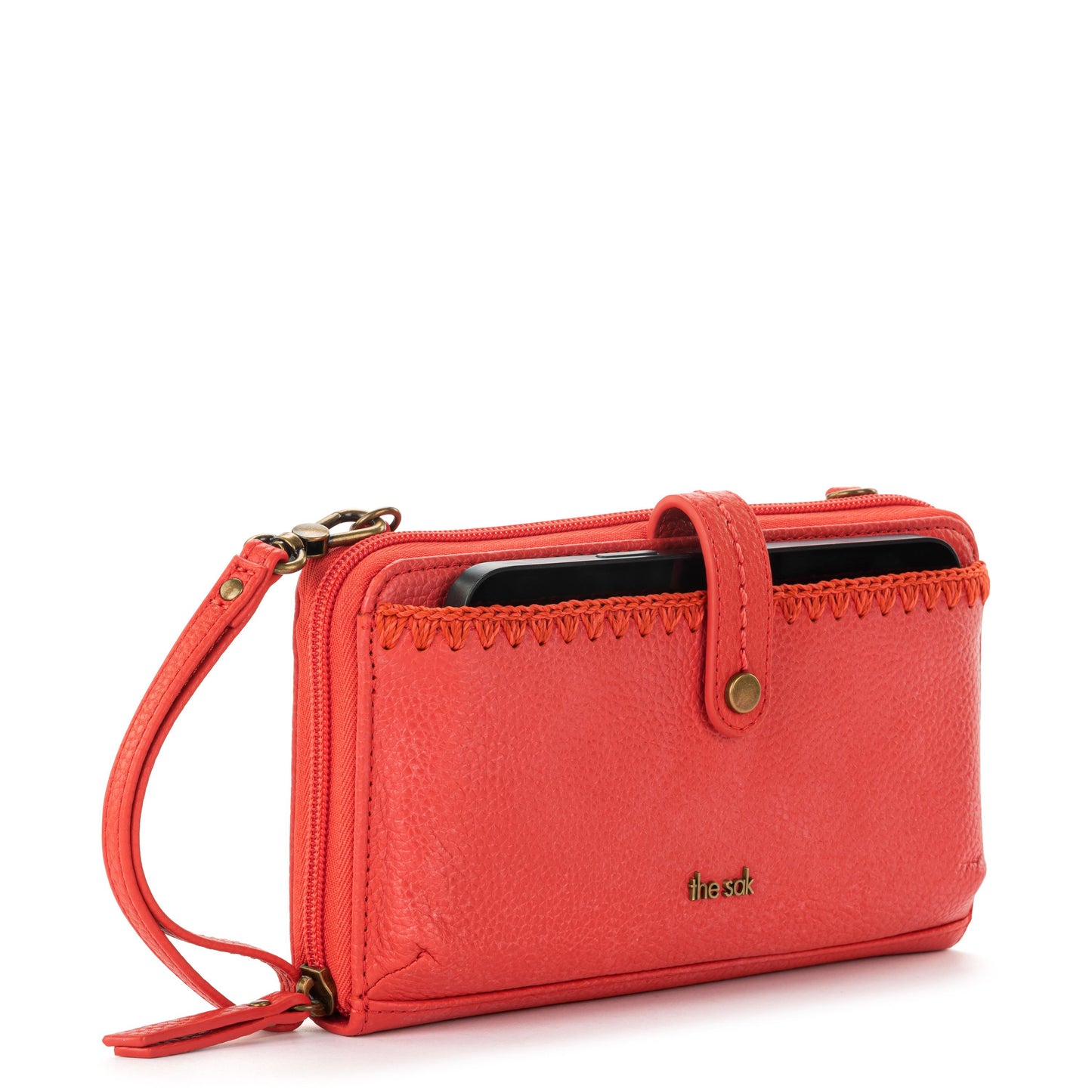 The Sak Iris Large Smartphone Crossbody Leather - |Cayenne|