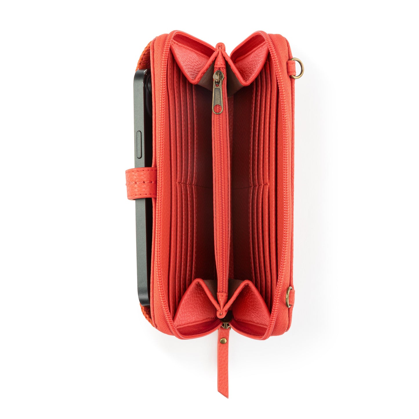 The Sak Iris Large Smartphone Crossbody Leather - |Cayenne|