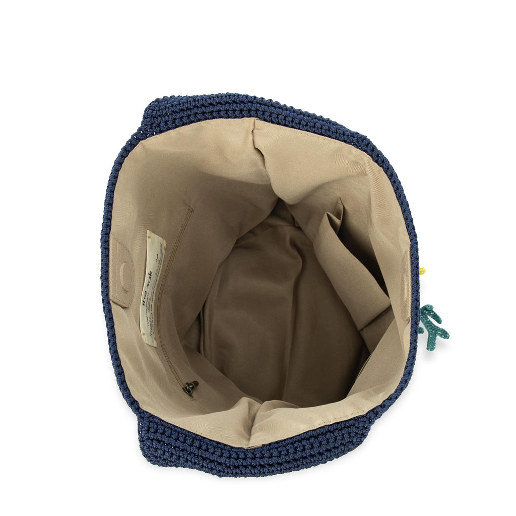 The Sak 120 Hobo - Hand Crochet - Denim Ocean
