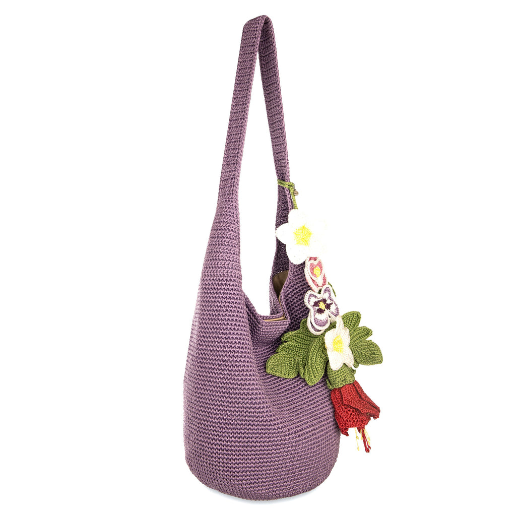 The Sak 120 Hobo - Hand Crochet - Heather Flowers