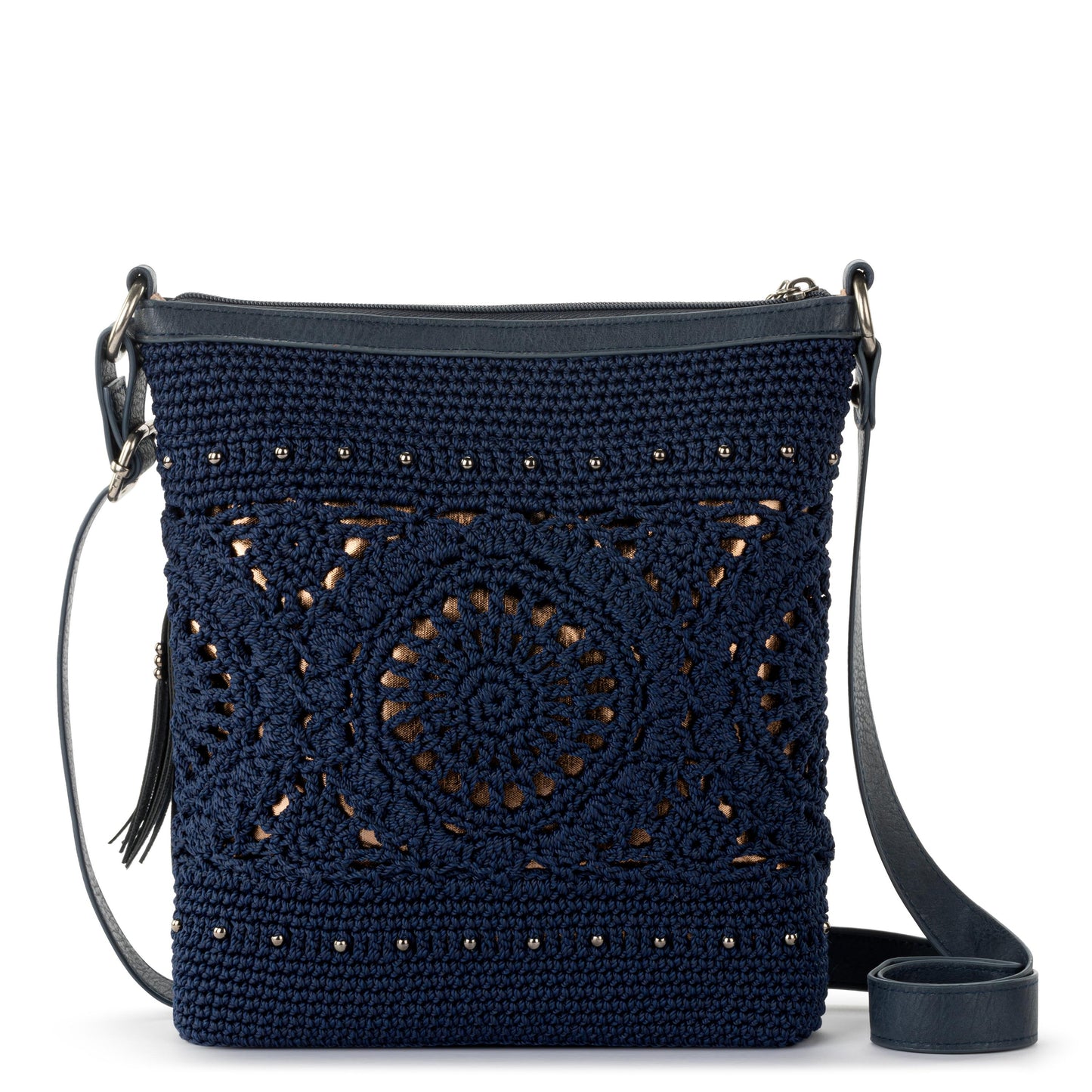 The Sak Lucia Crossbody Crochet - Denim Medallion