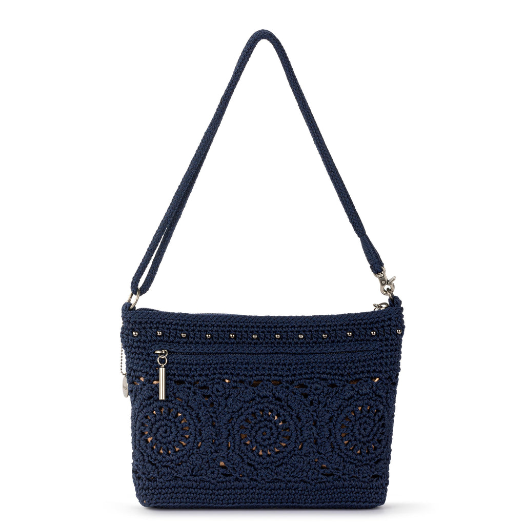 The Sak Lumi Crossbody - Hand Crochet - Denim Medallion