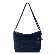 Lumi Crossbody - Hand Crochet - Denim Medallion