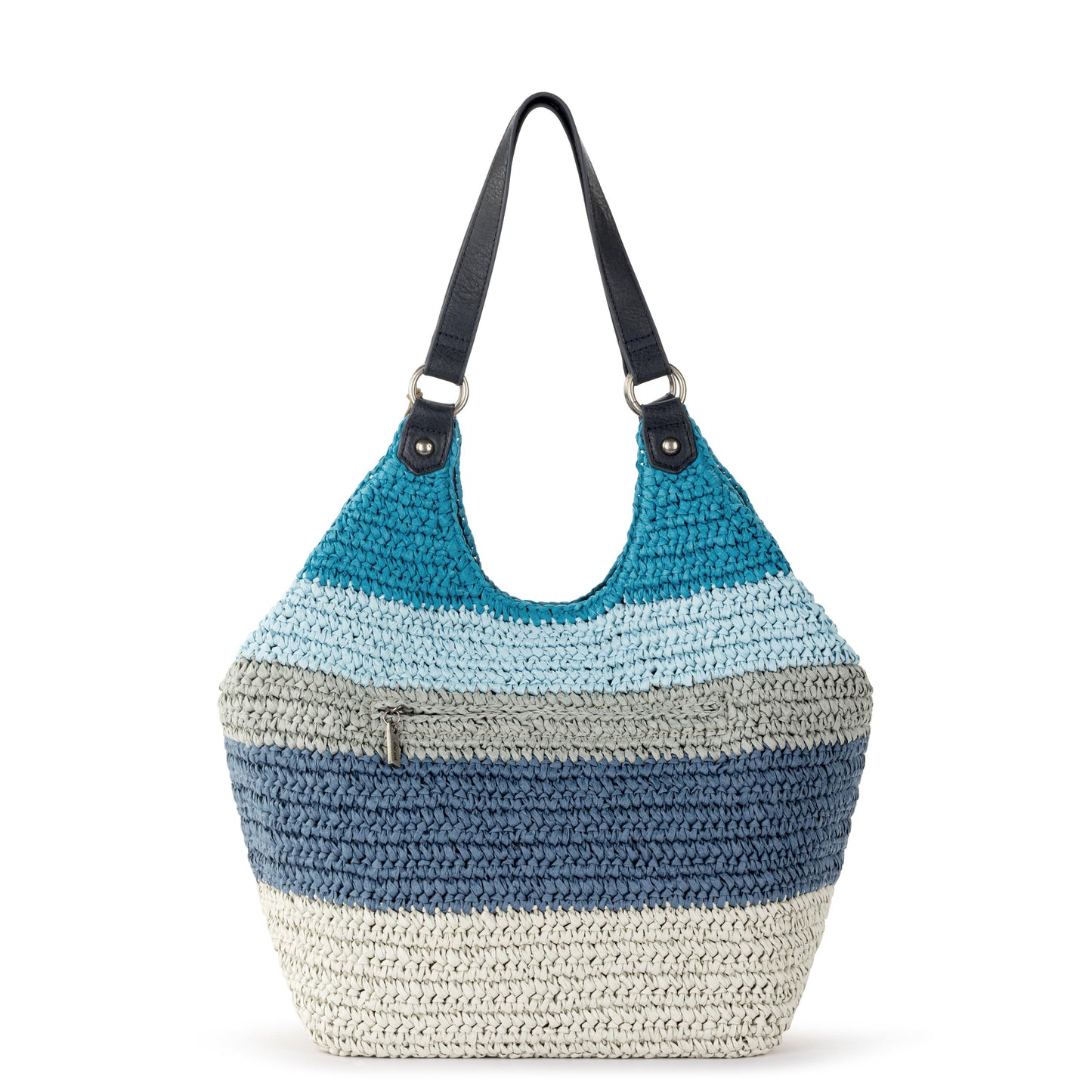 Sakroots Roma Shopper Straw - Ocean Stripe