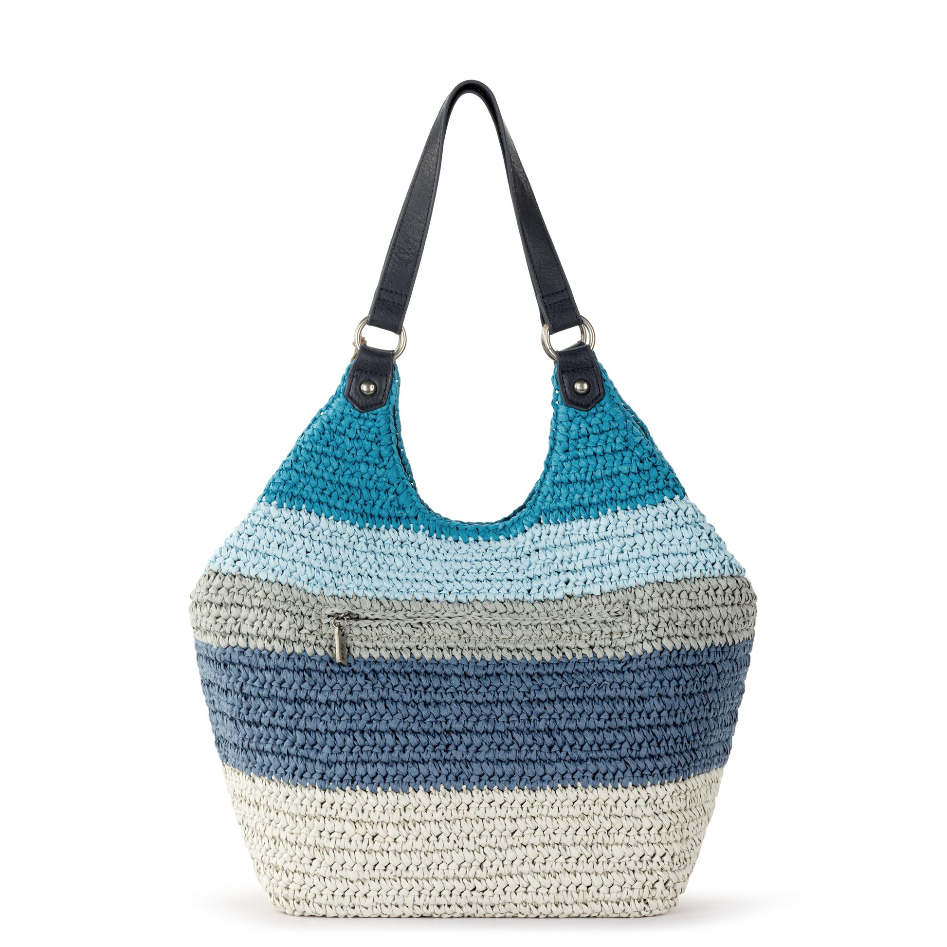 Sakroots Roma Shopper Straw - Ocean Stripe