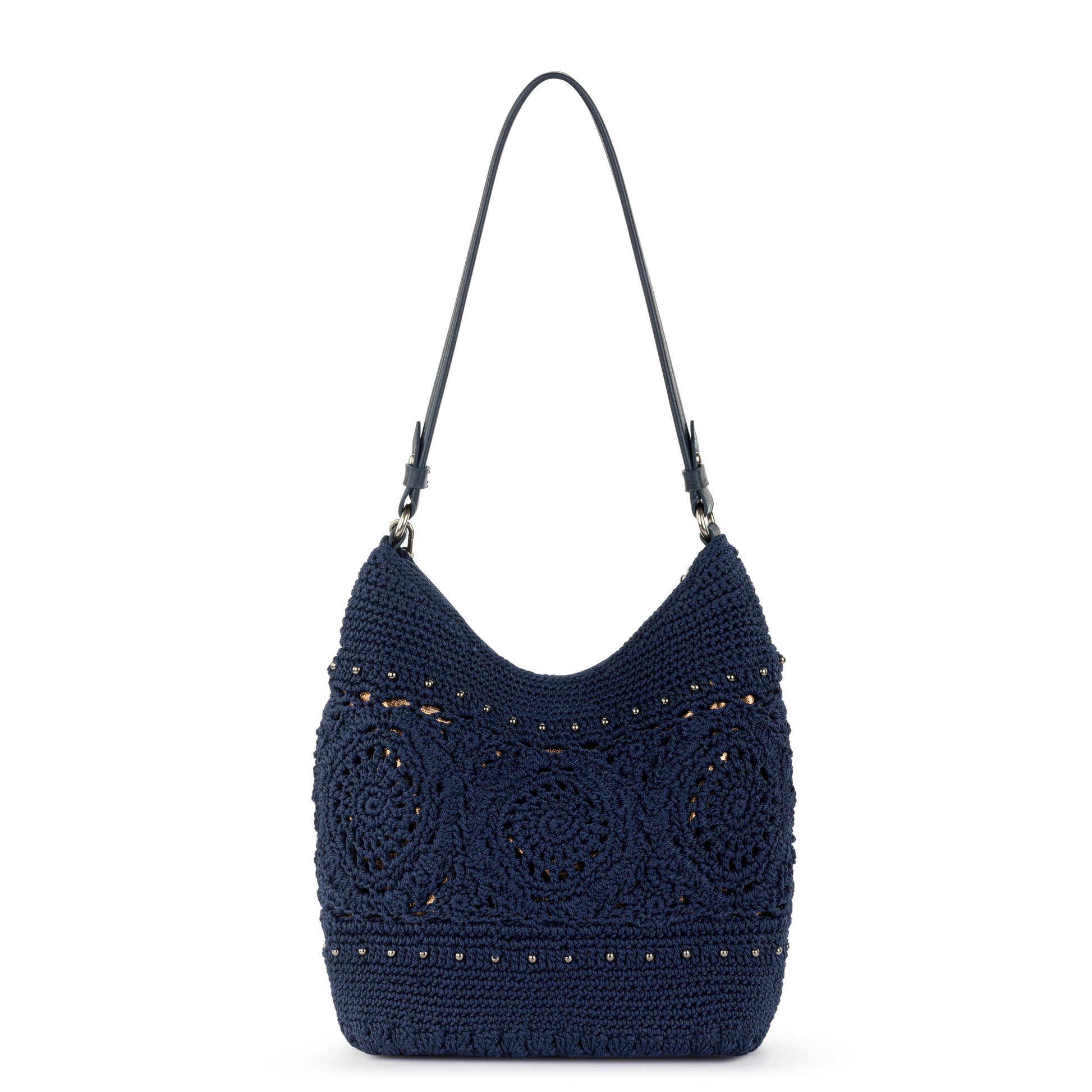 The Sak Sequoia Hobo Crochet - Denim Medallion