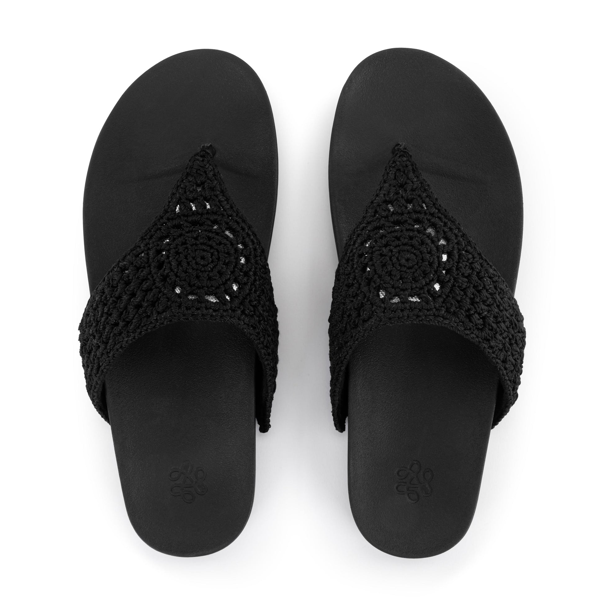 The Sak Everly Sandal Crochet - Black Medallion