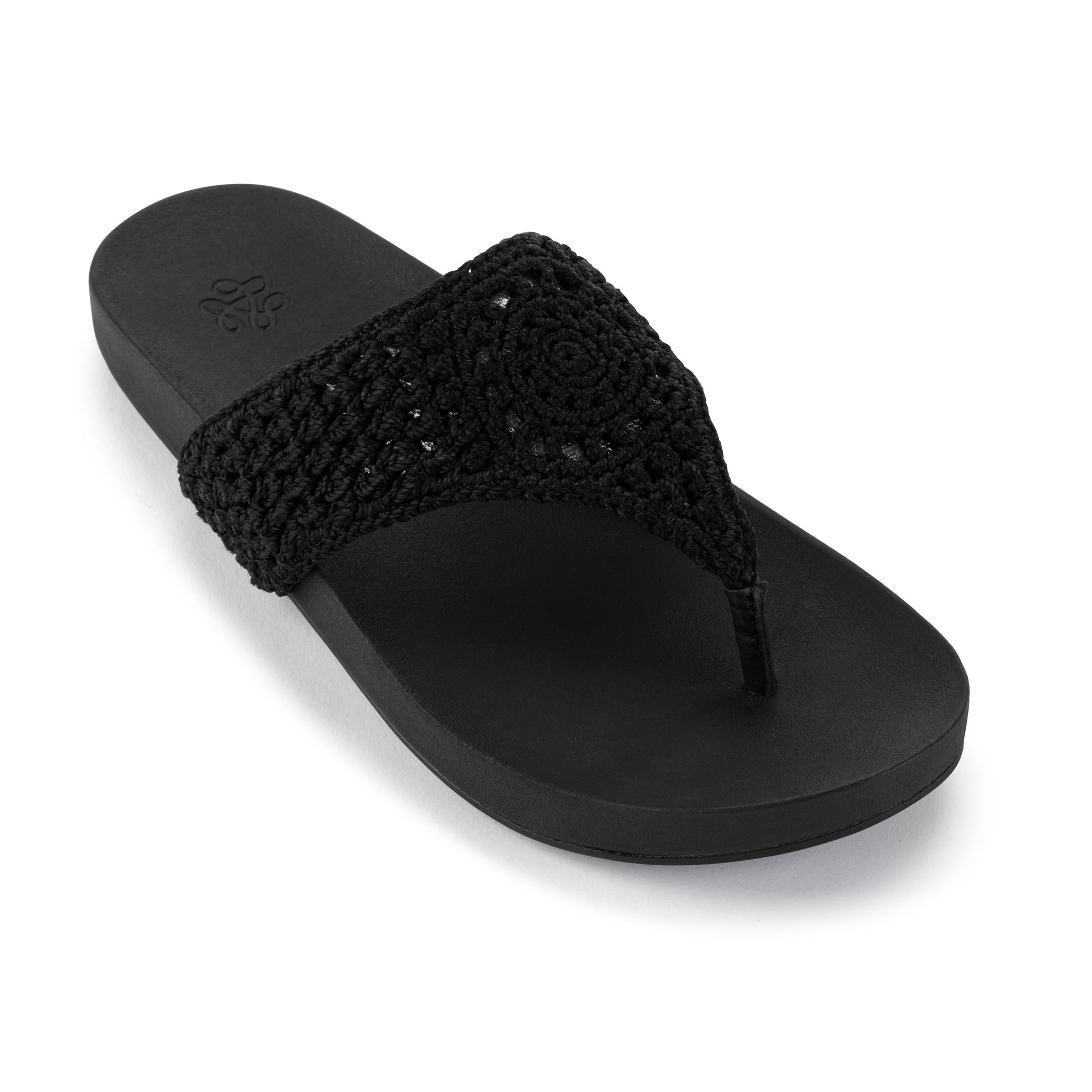 The Sak Everly Sandal Crochet - Black Medallion