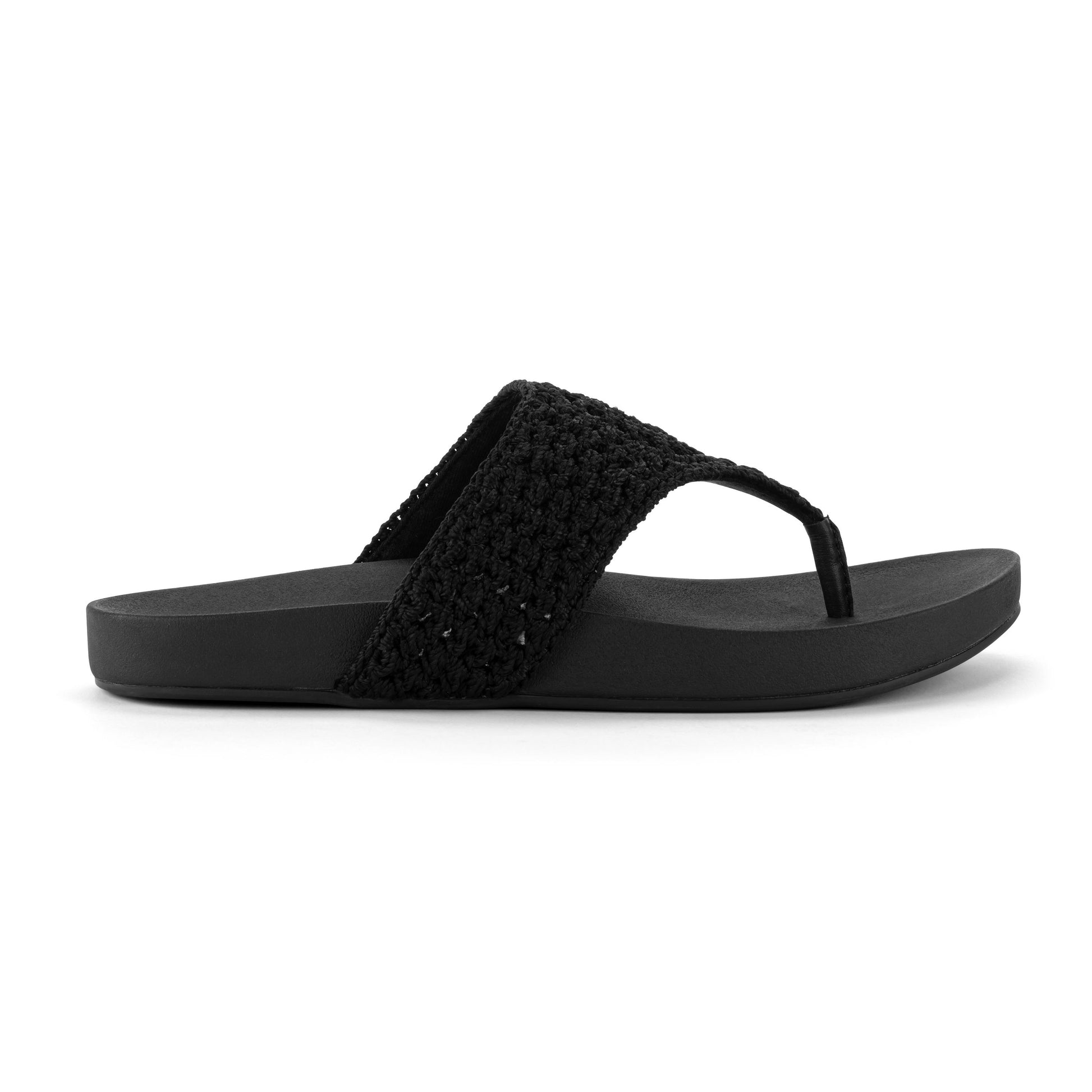 The Sak Everly Sandal Crochet - Black Medallion