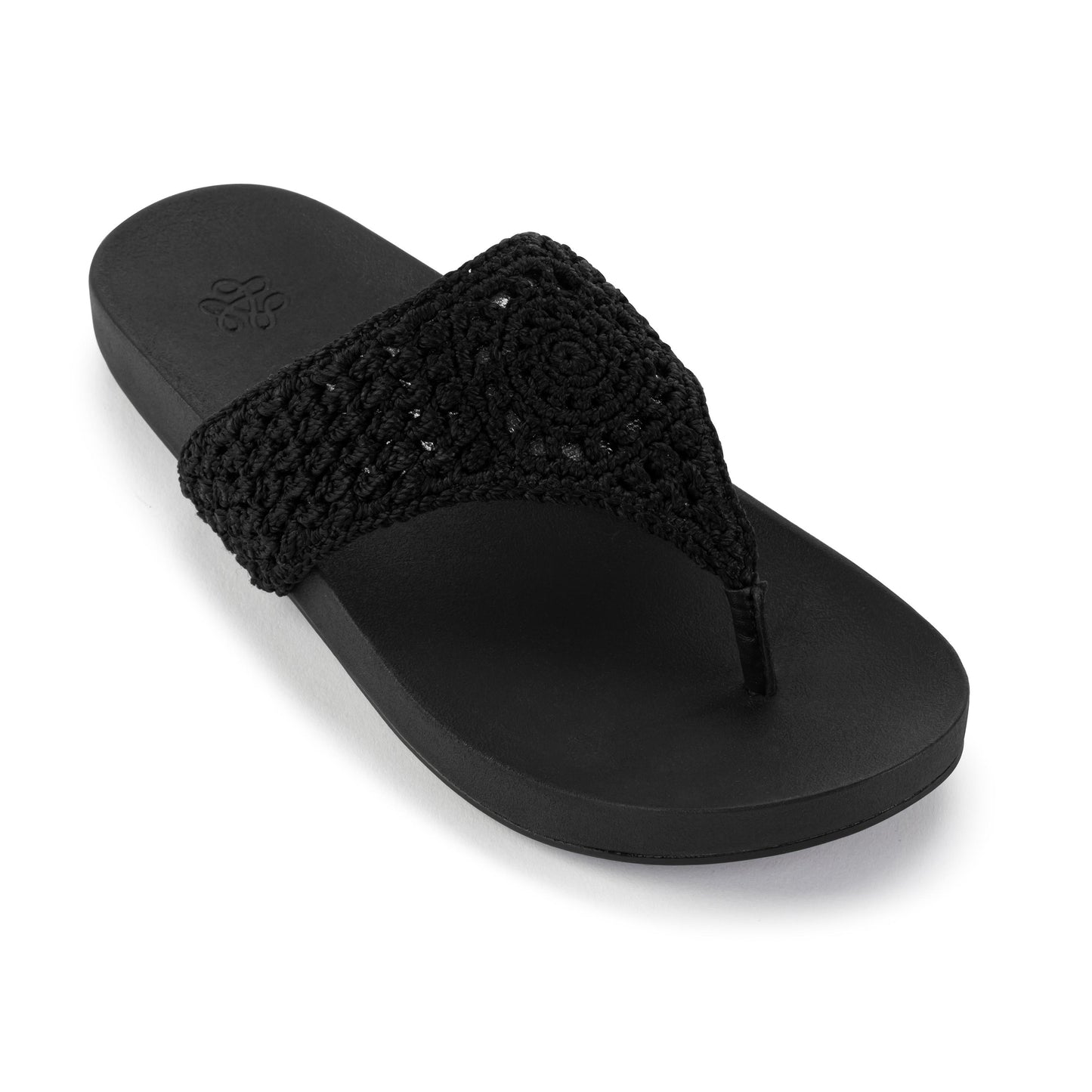 The Sak Everly Sandal Crochet - Black Medallion