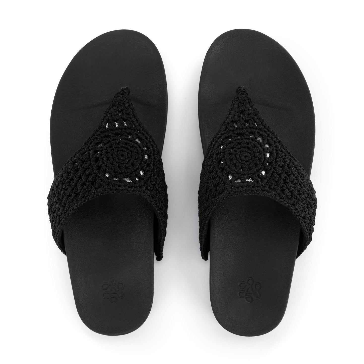 The Sak Everly Sandal Crochet - Black Medallion