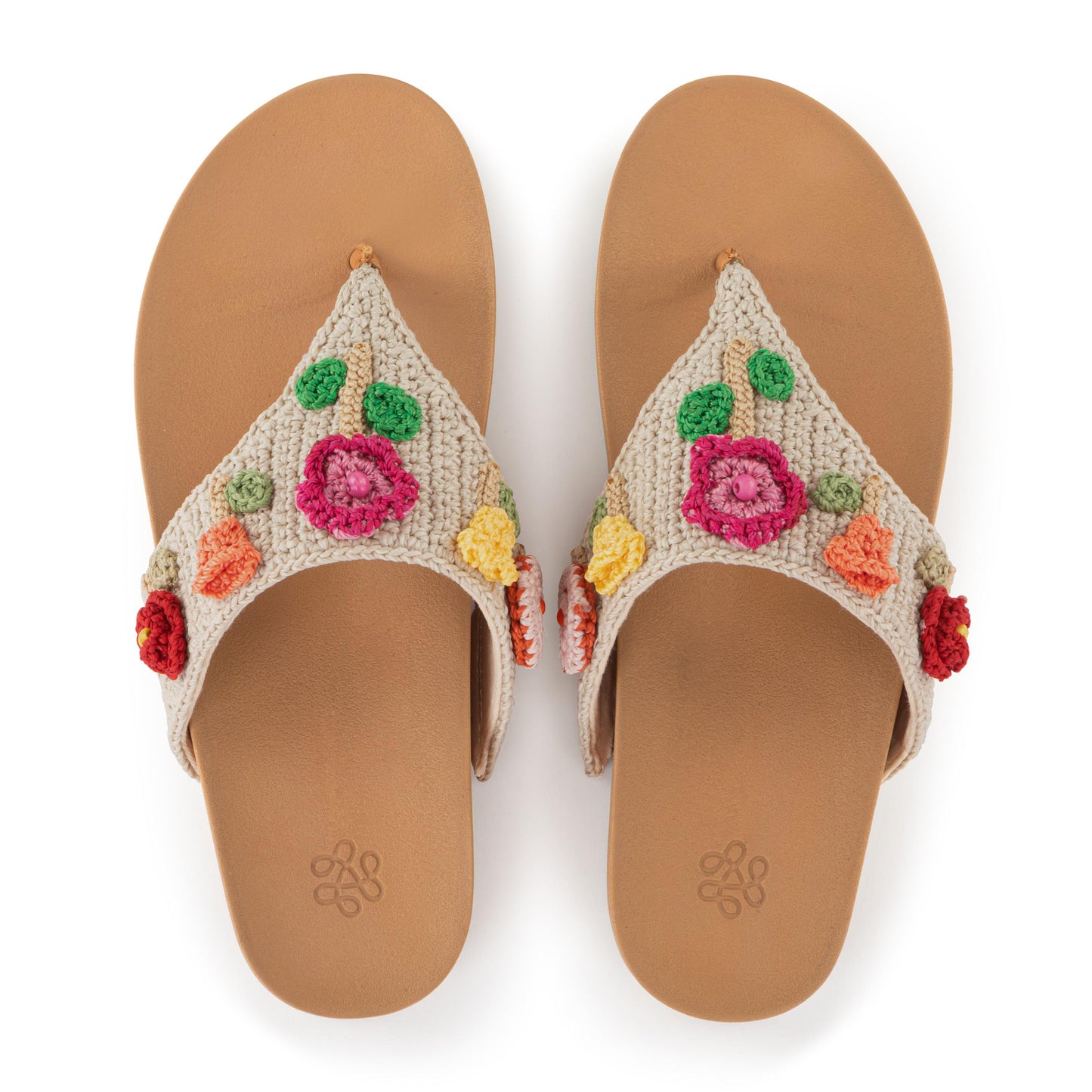 The Sak Everly Sandal Crochet - Flower Ecru
