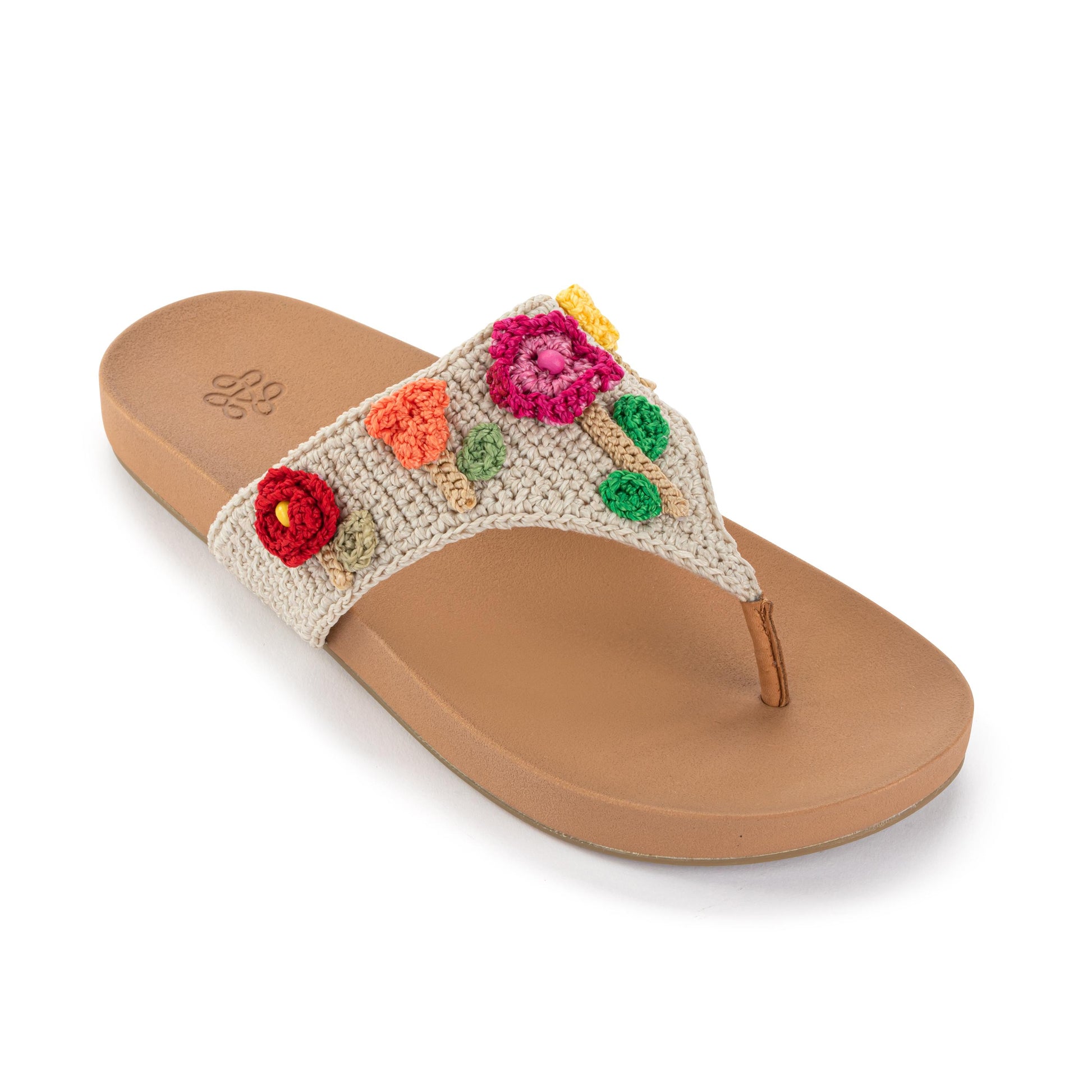 The Sak Everly Sandal Crochet - Flower Ecru