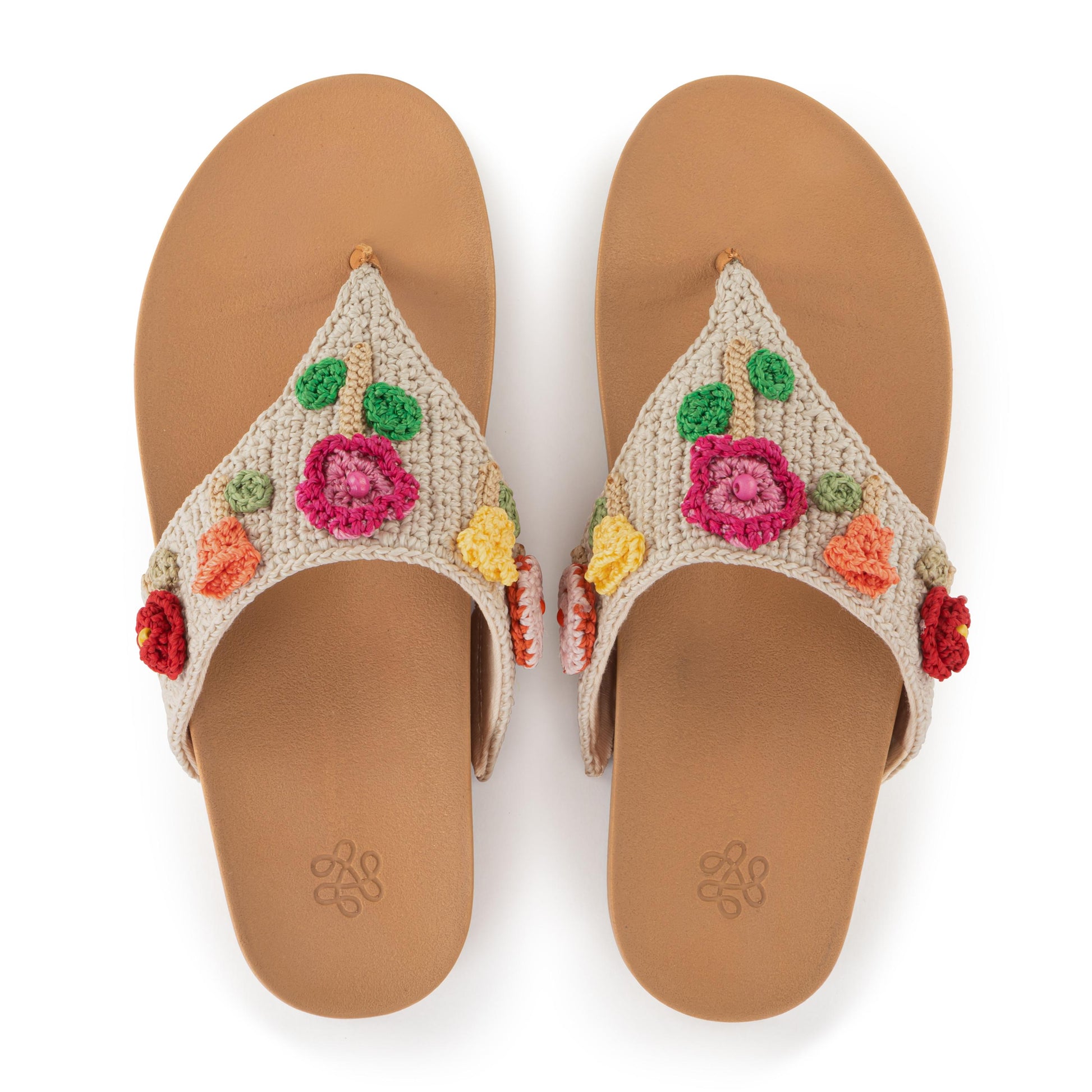 The Sak Everly Sandal Crochet - Flower Ecru