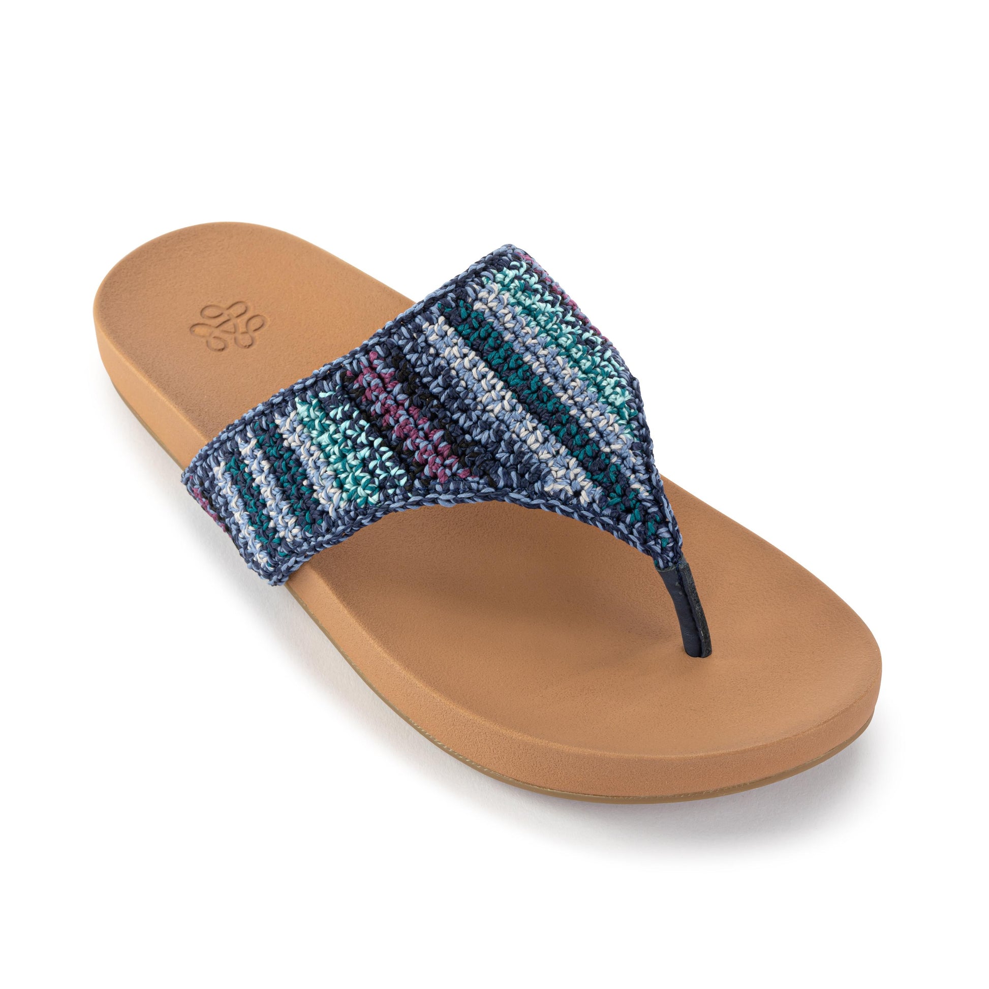 The Sak Everly Sandal Crochet - Lapis Stripe