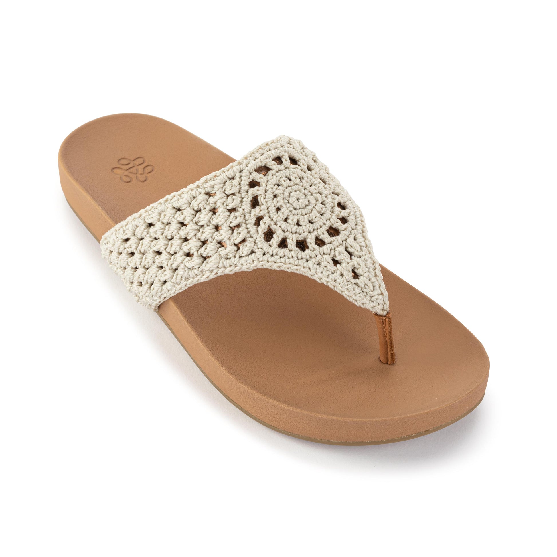 The Sak Everly Sandal Crochet - Natural Medallion