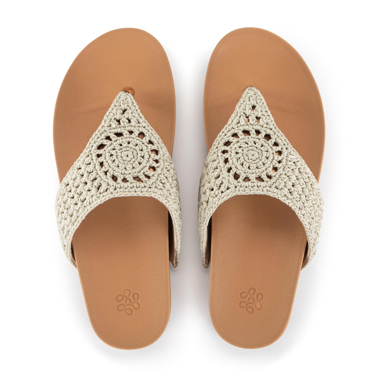 The Sak Everly Sandal Crochet - Natural Medallion