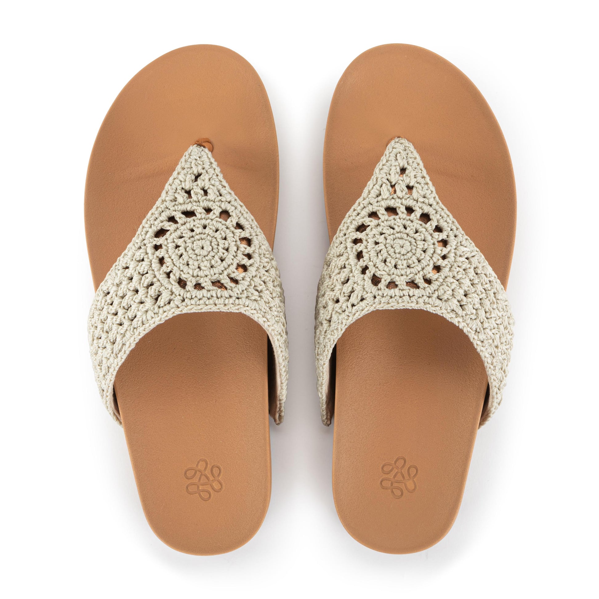 The Sak Everly Sandal Crochet - Natural Medallion