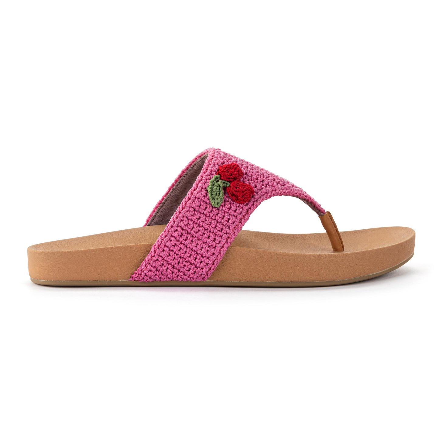 The Sak Everly Sandal Crochet - Pink Cherries