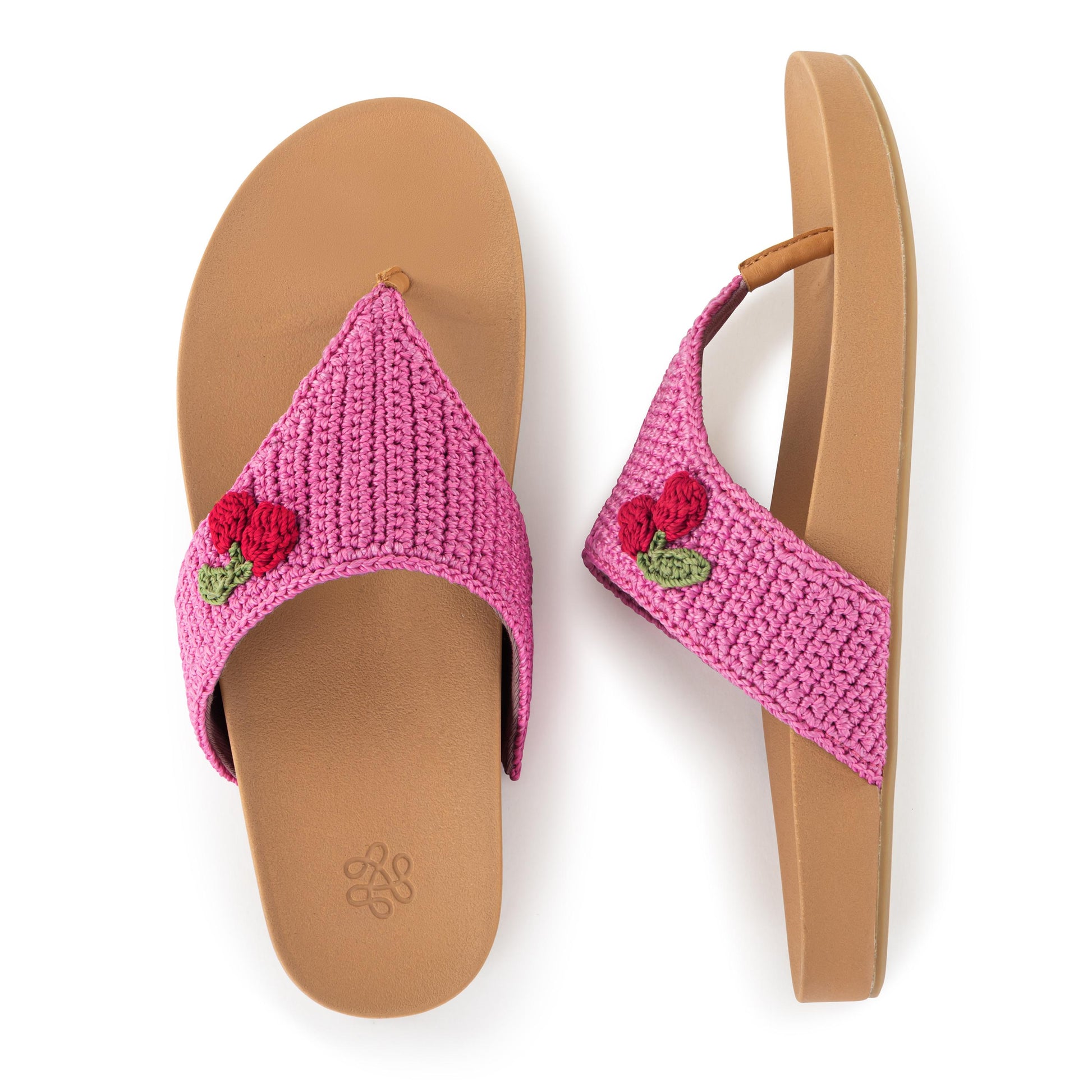 The Sak Everly Sandal Crochet - Pink Cherries