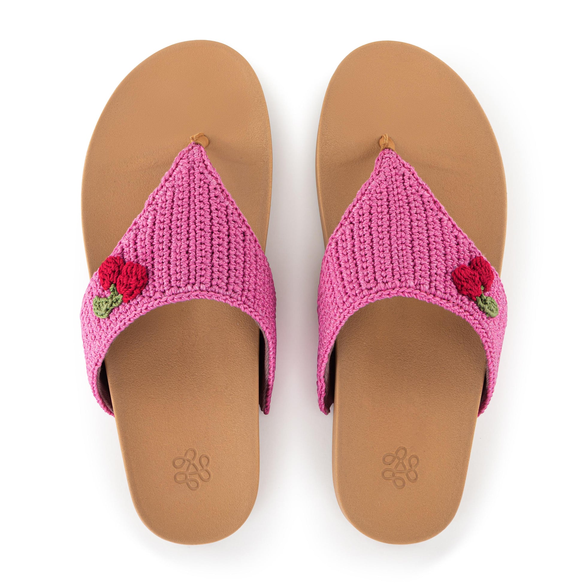 The Sak Everly Sandal Crochet - Pink Cherries