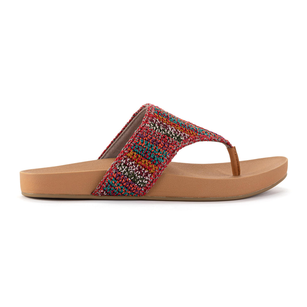 The Sak Everly Sandal - Hand Crochet - Sunset Stripe