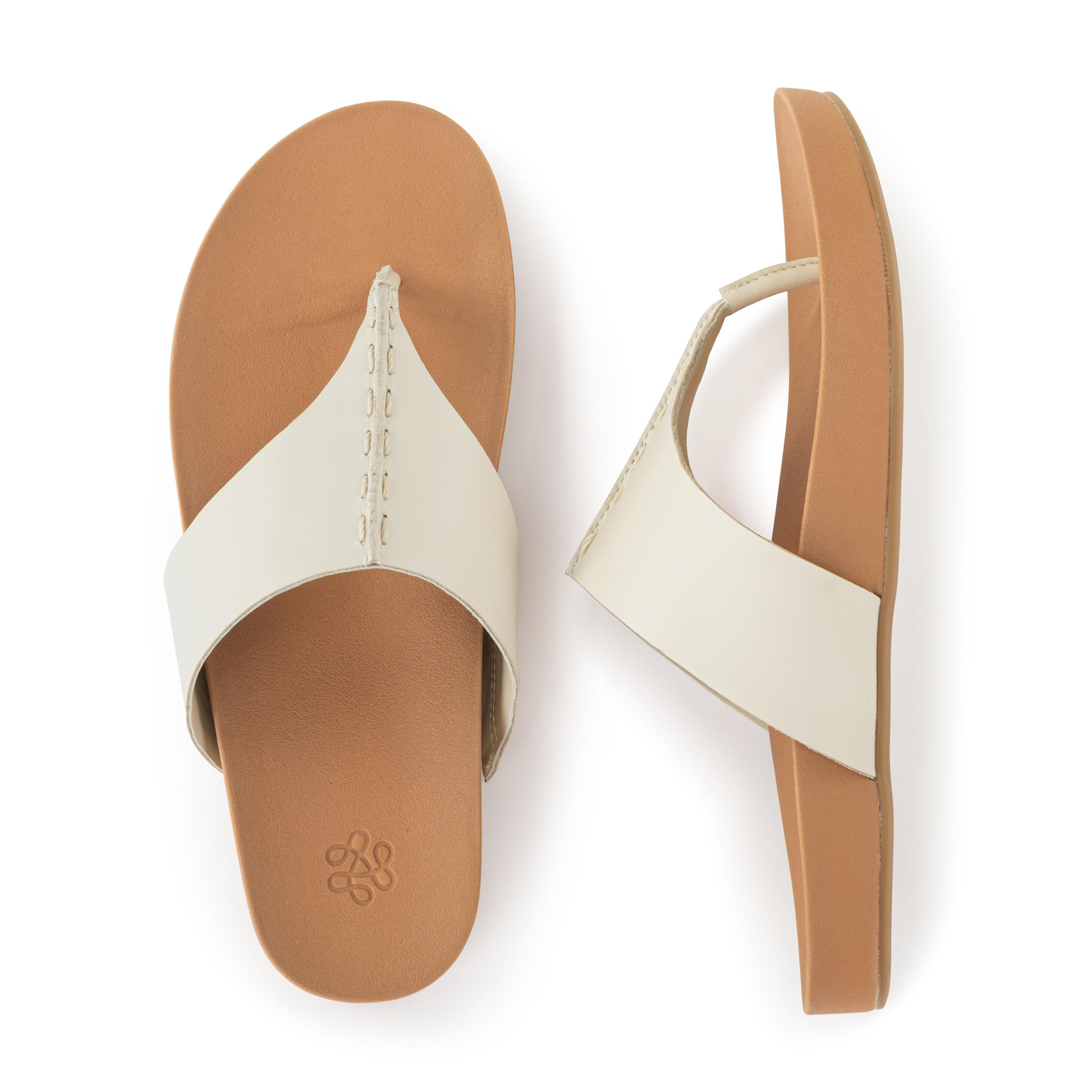 The Sak Everly Sandal - Leather - Stone