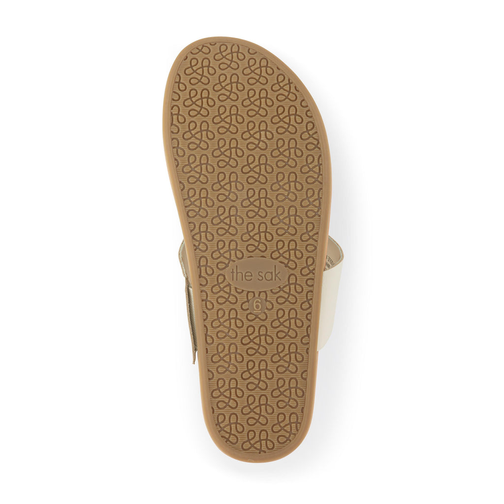 The Sak Everly Sandal - Leather - Stone
