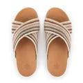 The Sak Penelope Sandal - Hand Crochet - Pink Multi Stripe