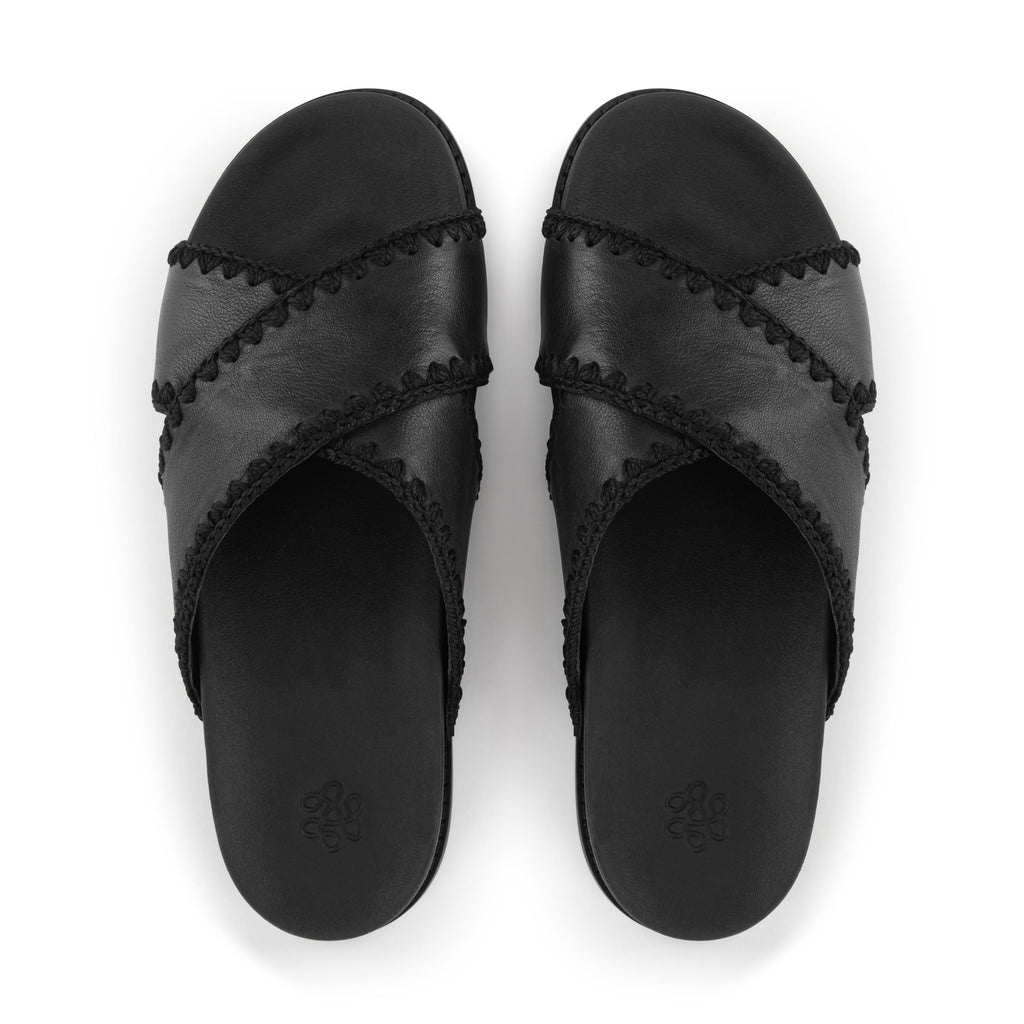 The Sak Penelope Sandal - Leather - Black
