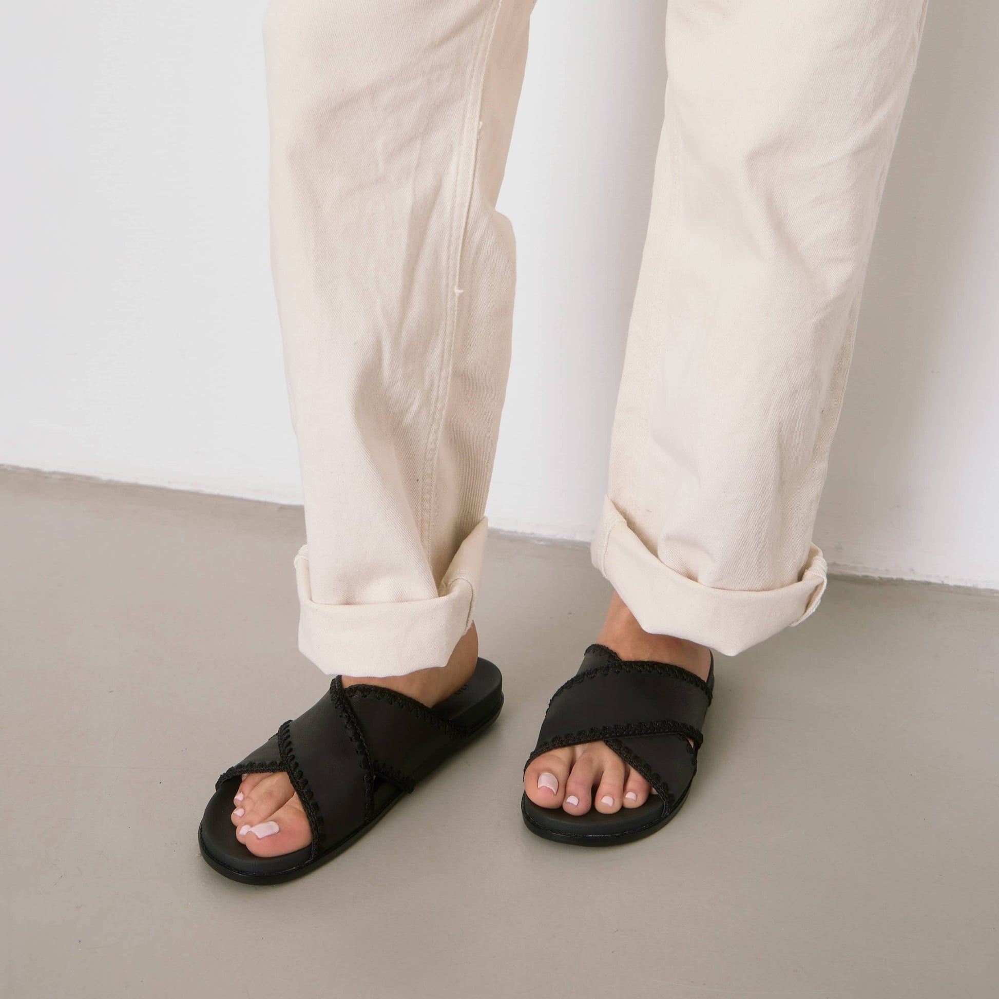 The Sak Penelope Sandal Leather - Black