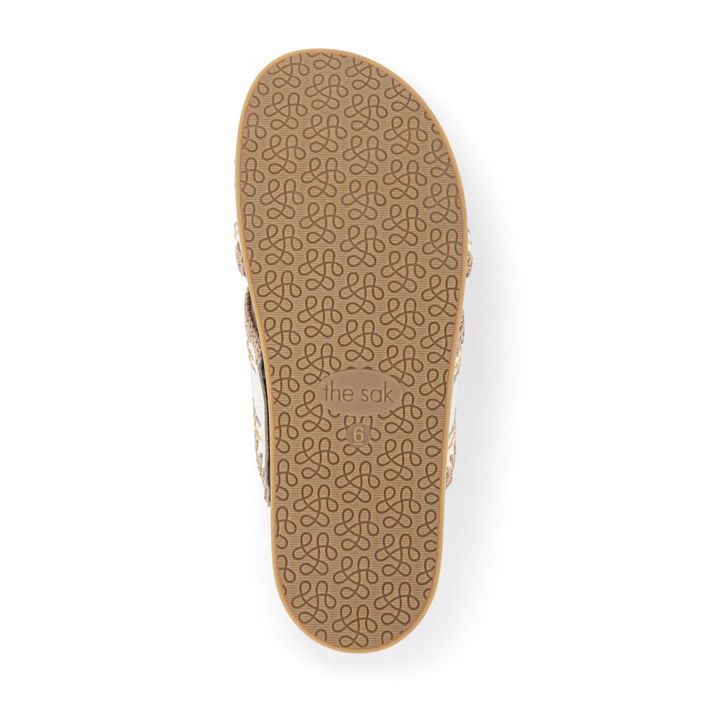 The Sak Penelope Sandal - Leather - Stone Neutral Seminyak