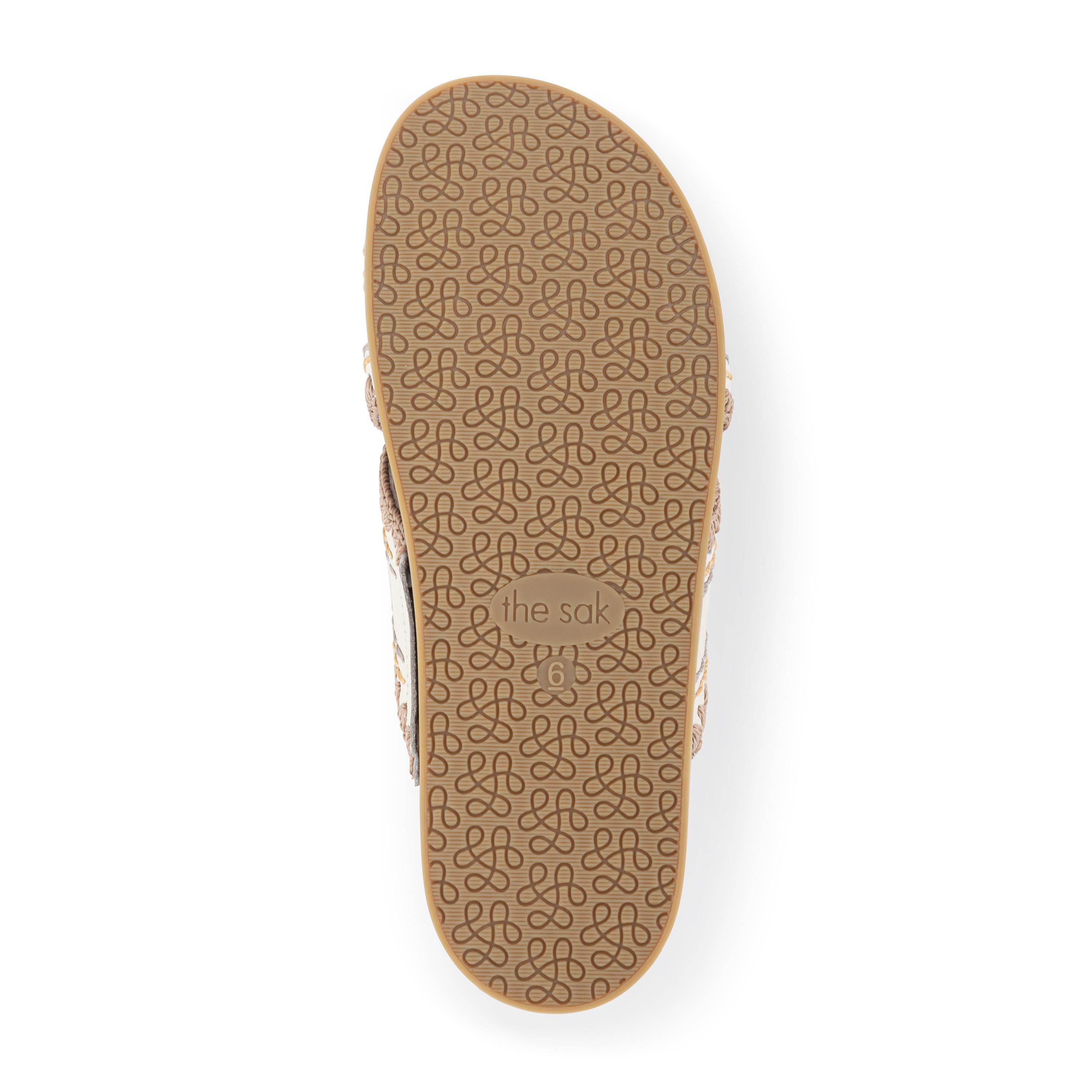 The Sak Penelope Sandal - Leather - Stone Neutral Seminyak