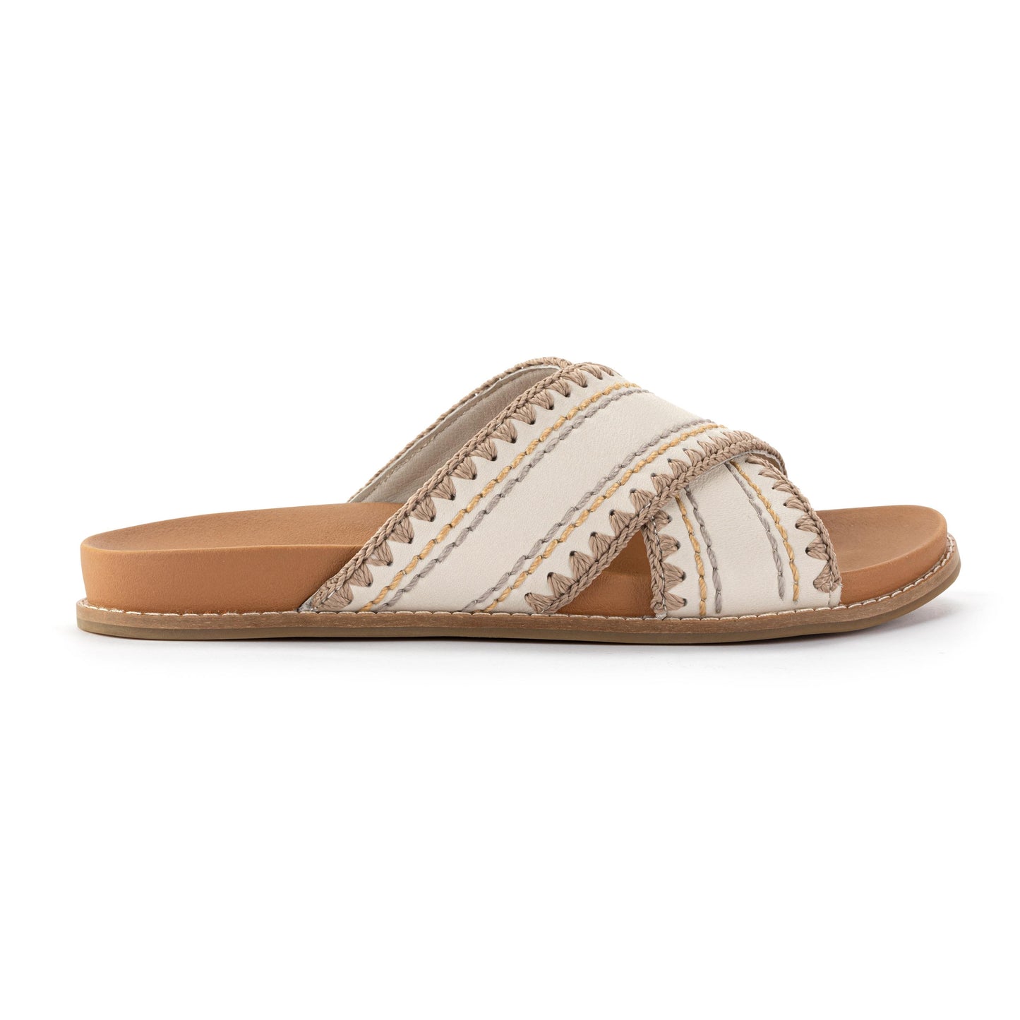 The Sak Penelope Sandal Leather - Stone Neutral Seminyak