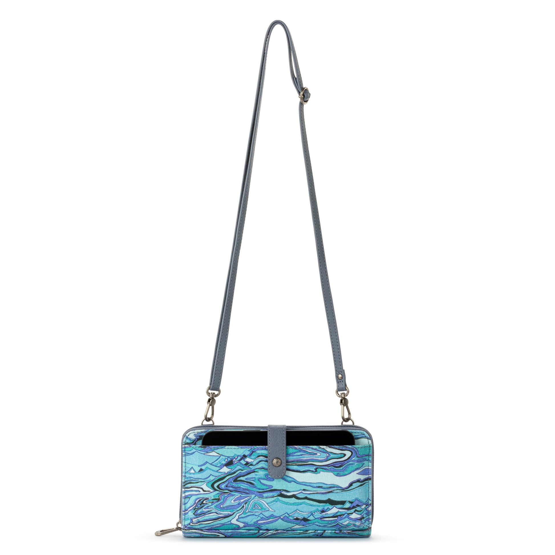 Sakroots Large Smartphone Crossbody Canvas - |Reef Water Nation|