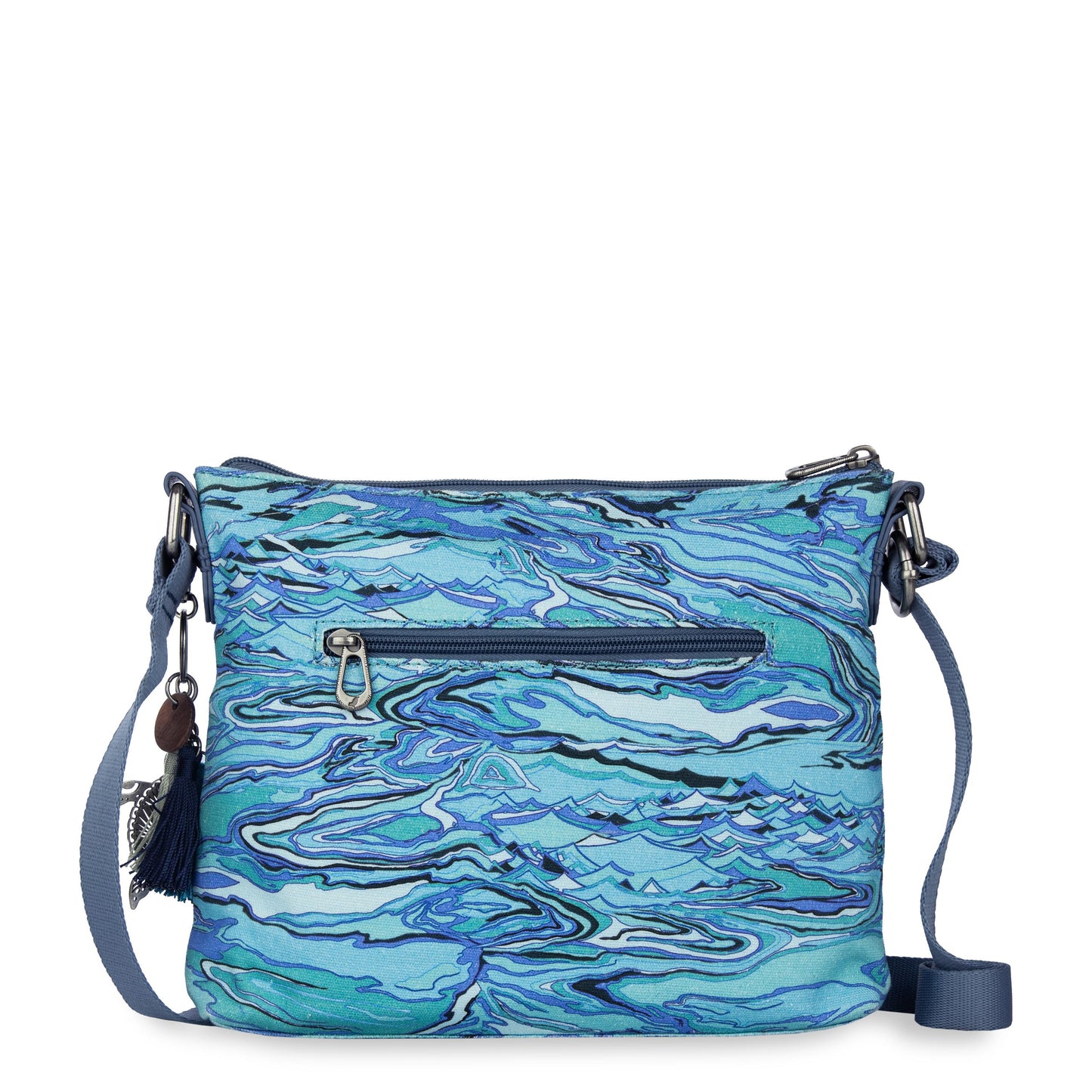 Sakroots Basic Crossbody Canvas - Reef Water Nation