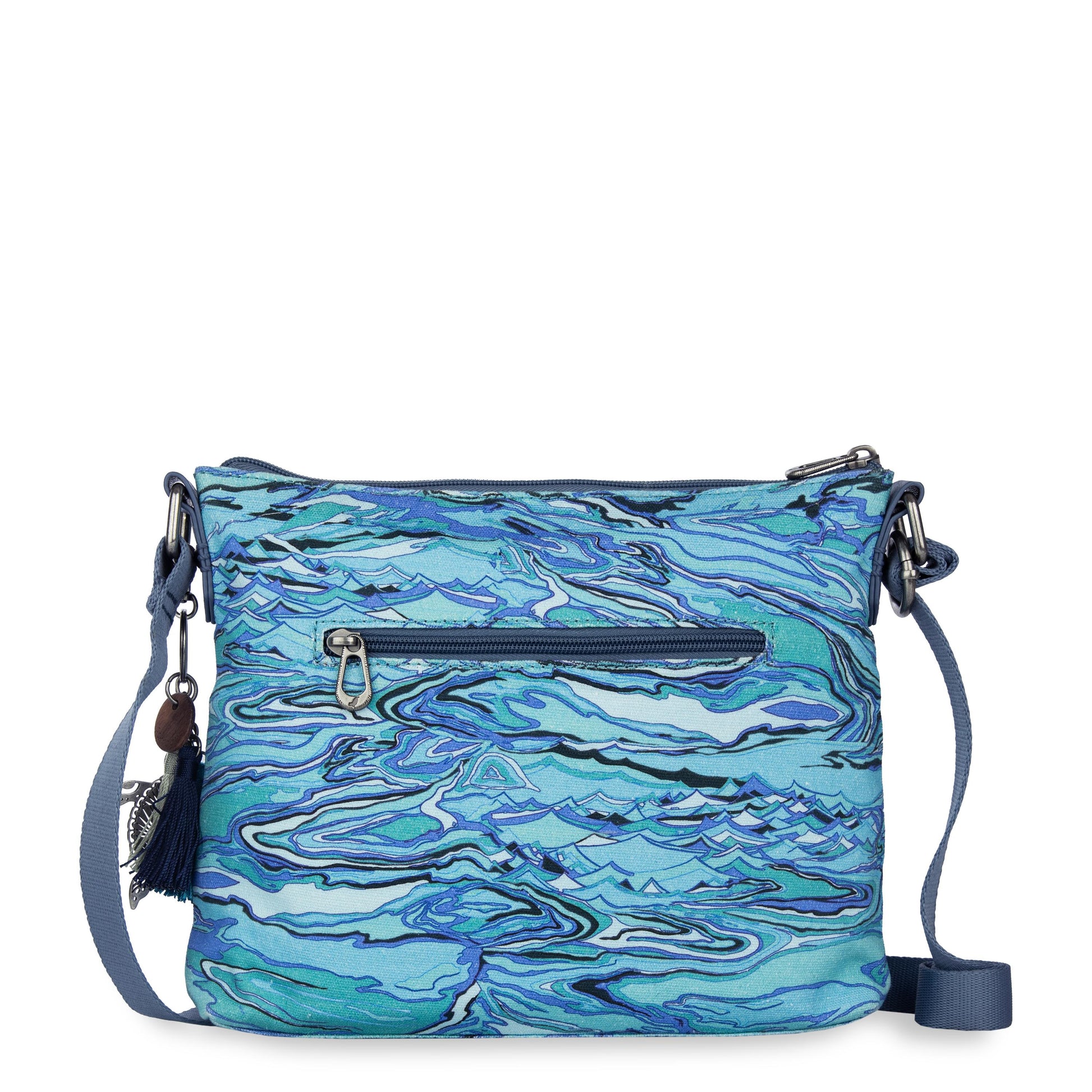 Sakroots Basic Crossbody Canvas - Reef Water Nation