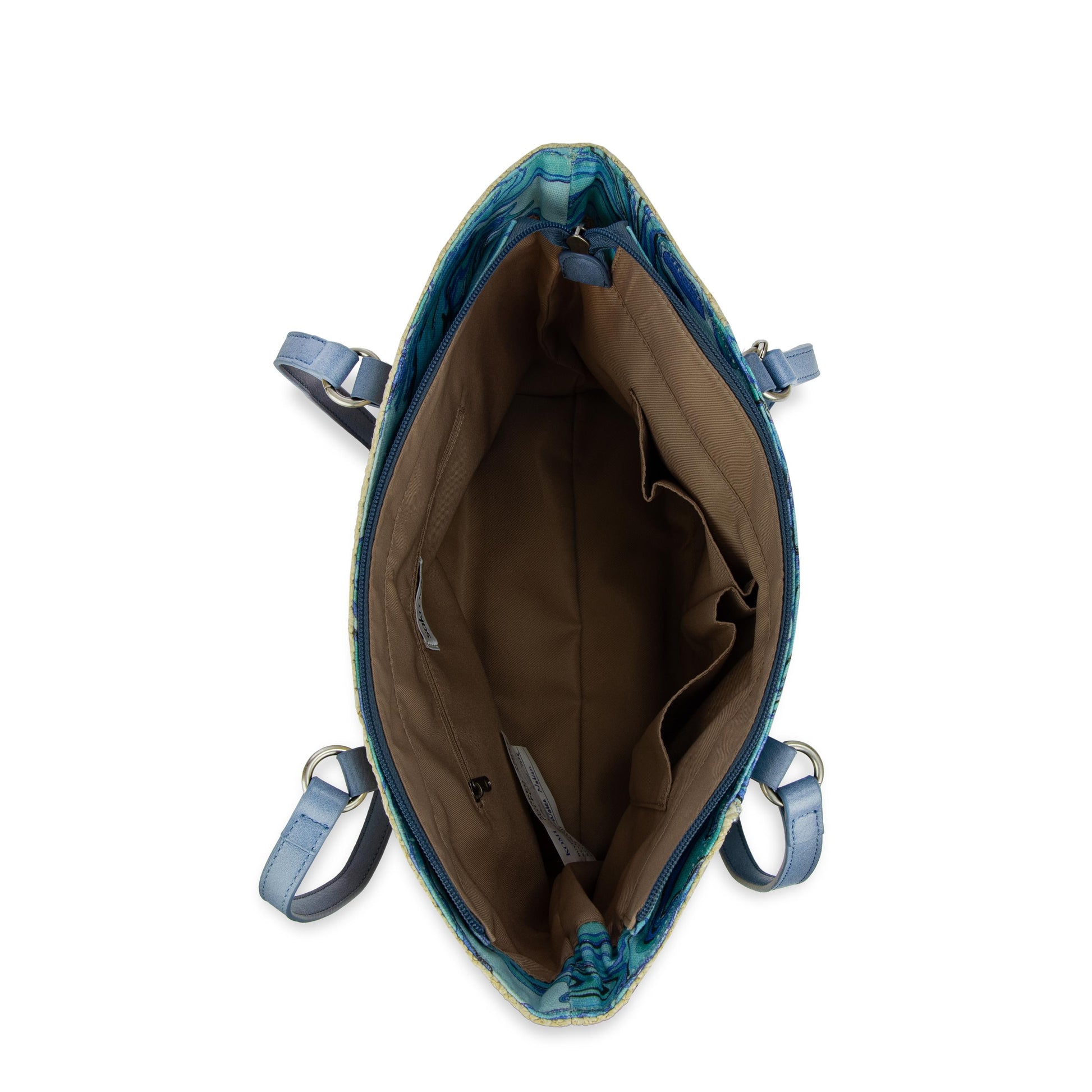 Sakroots Metro Tote Straw - Reef Water Nation