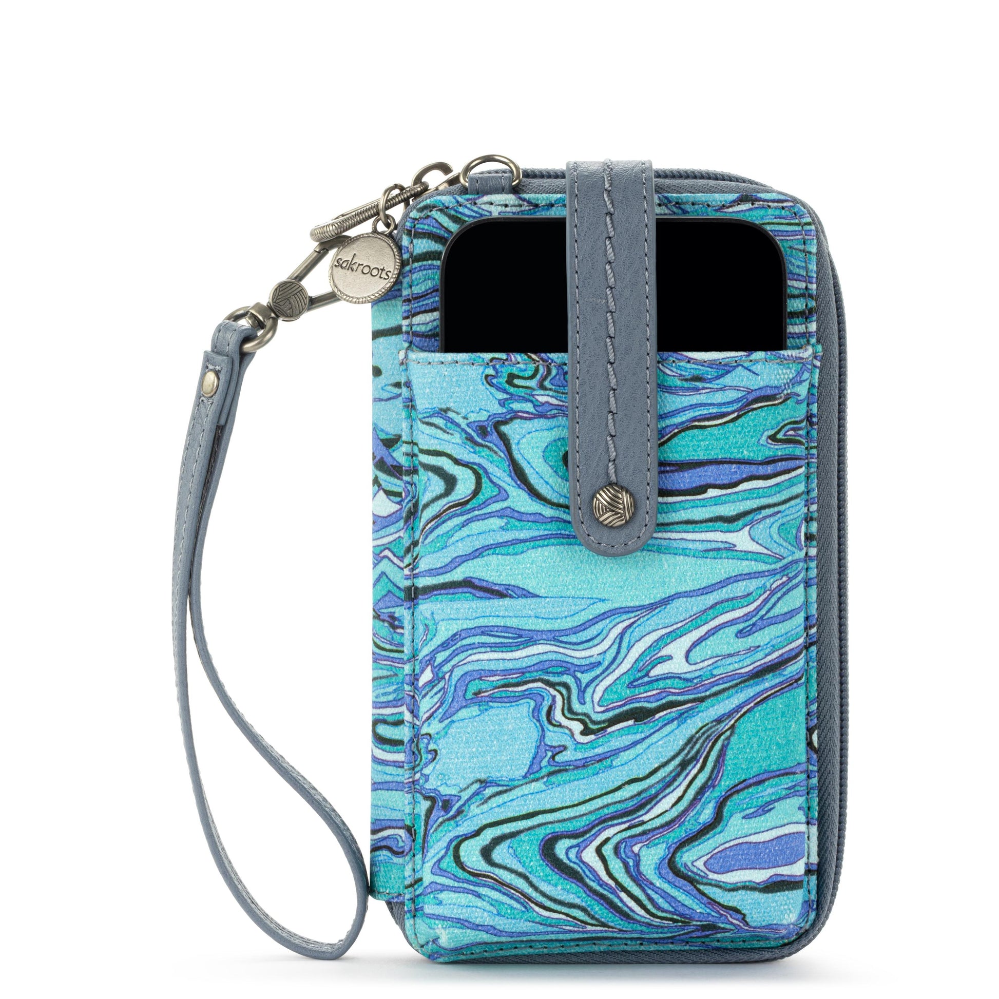 Sakroots Salinas Smartphone Crossbody Canvas - |Reef Water Nation|