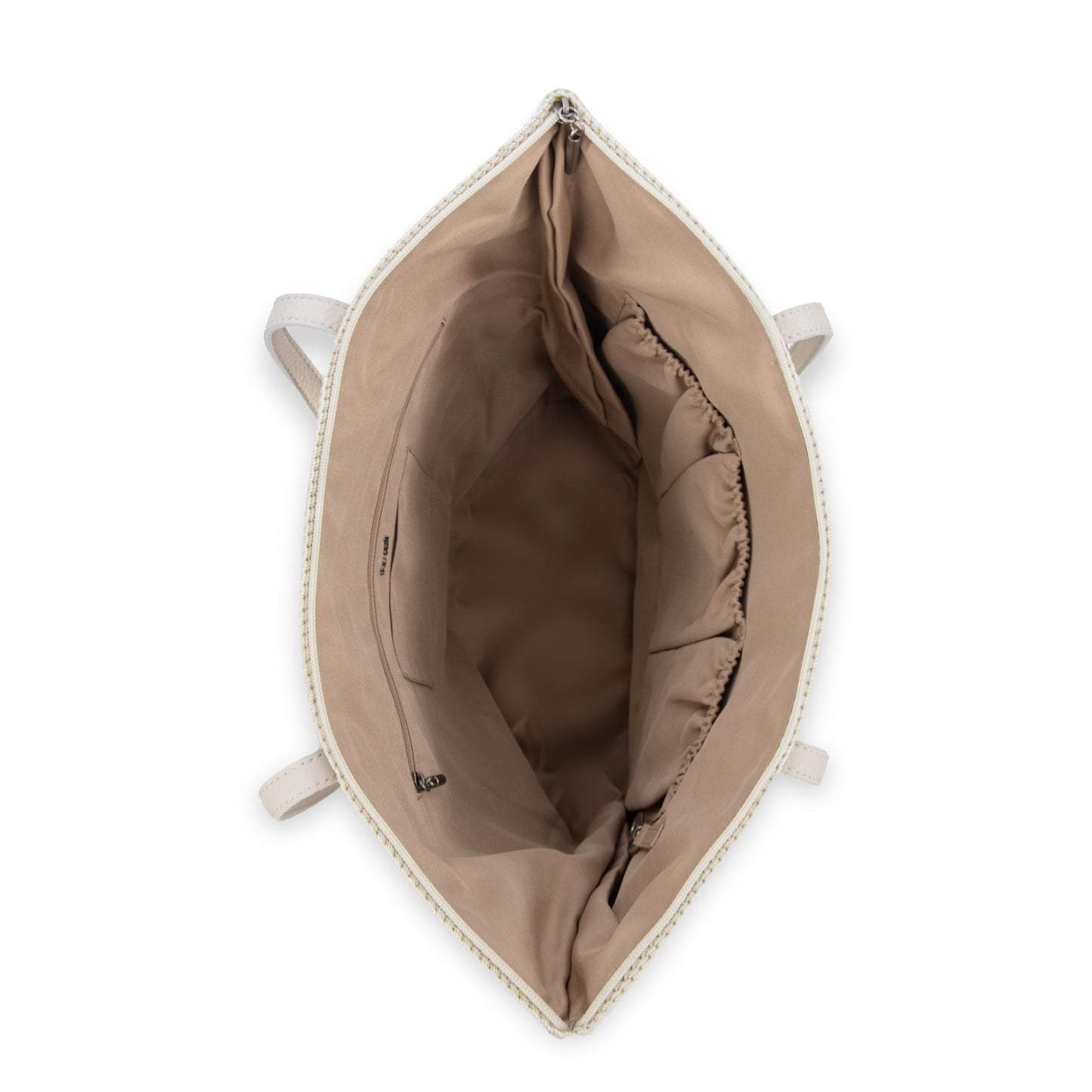 The Sak Faye Large Tote Crochet - Natural Medallion