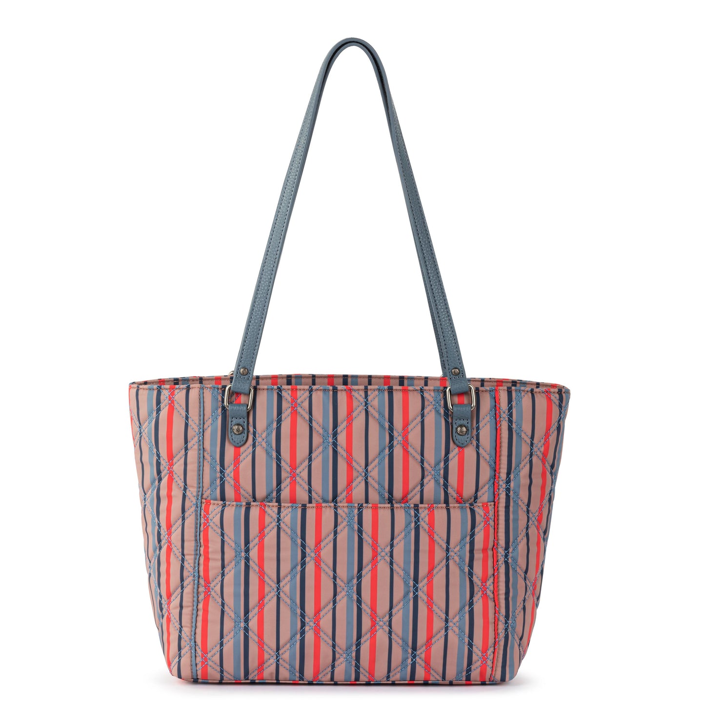 Sakroots Metro Tote EcoTwill - Vintage Multi Stripe Diamond Quilted