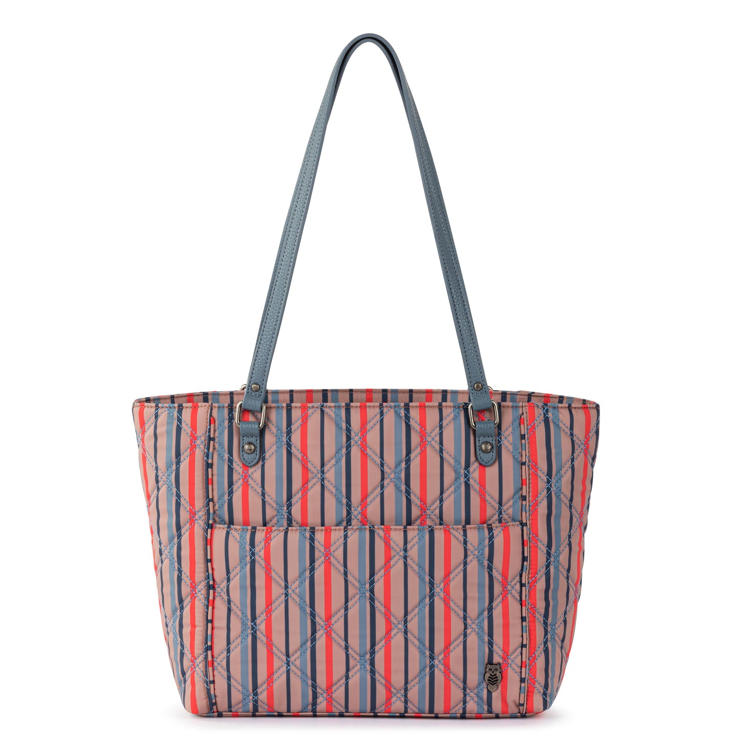 Sakroots Metro Tote EcoTwill - Vintage Multi Stripe Diamond Quilted