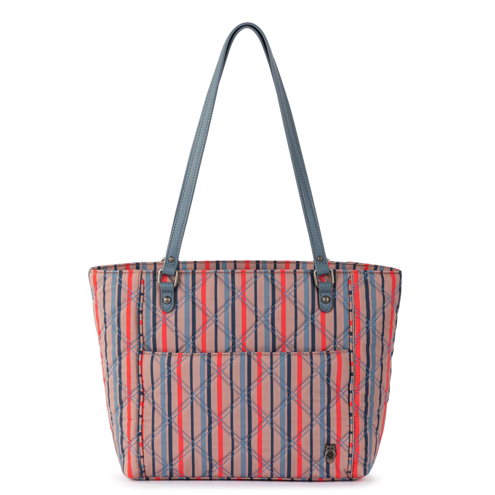 Sakroots Metro Tote EcoTwill - Vintage Multi Stripe Diamond Quilted