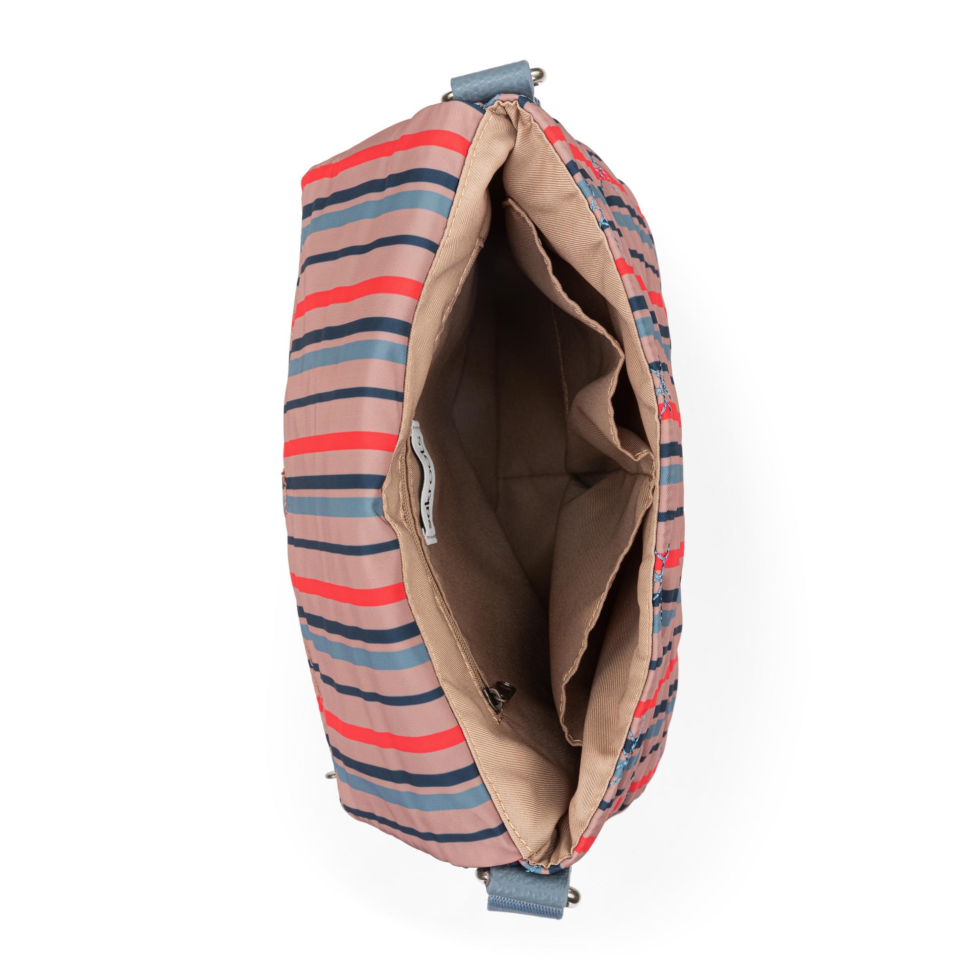 Sakroots Foldover Crossbody EcoTwill - Vintage Multi Stripe Diamond Quilted