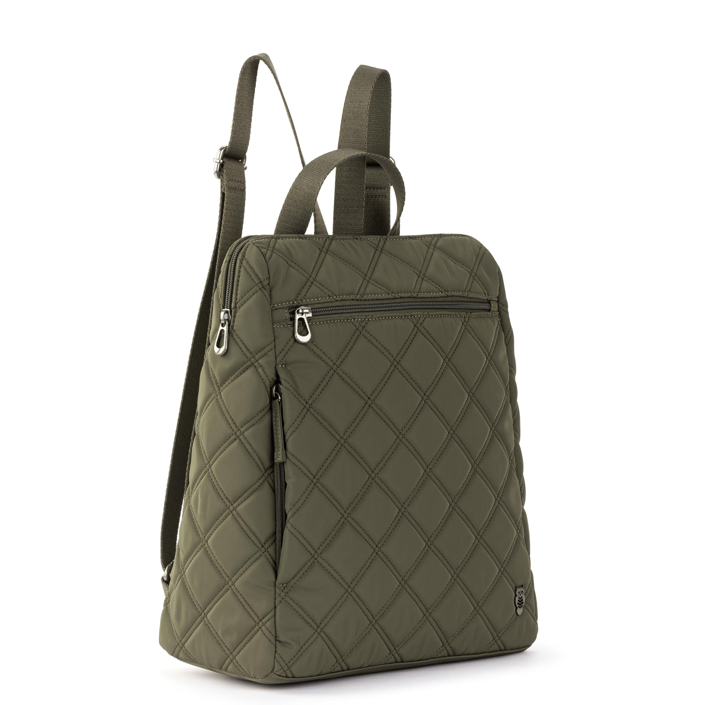 Sakroots Arlo Backpack - EcoTwill - Olive Diamond Quilted